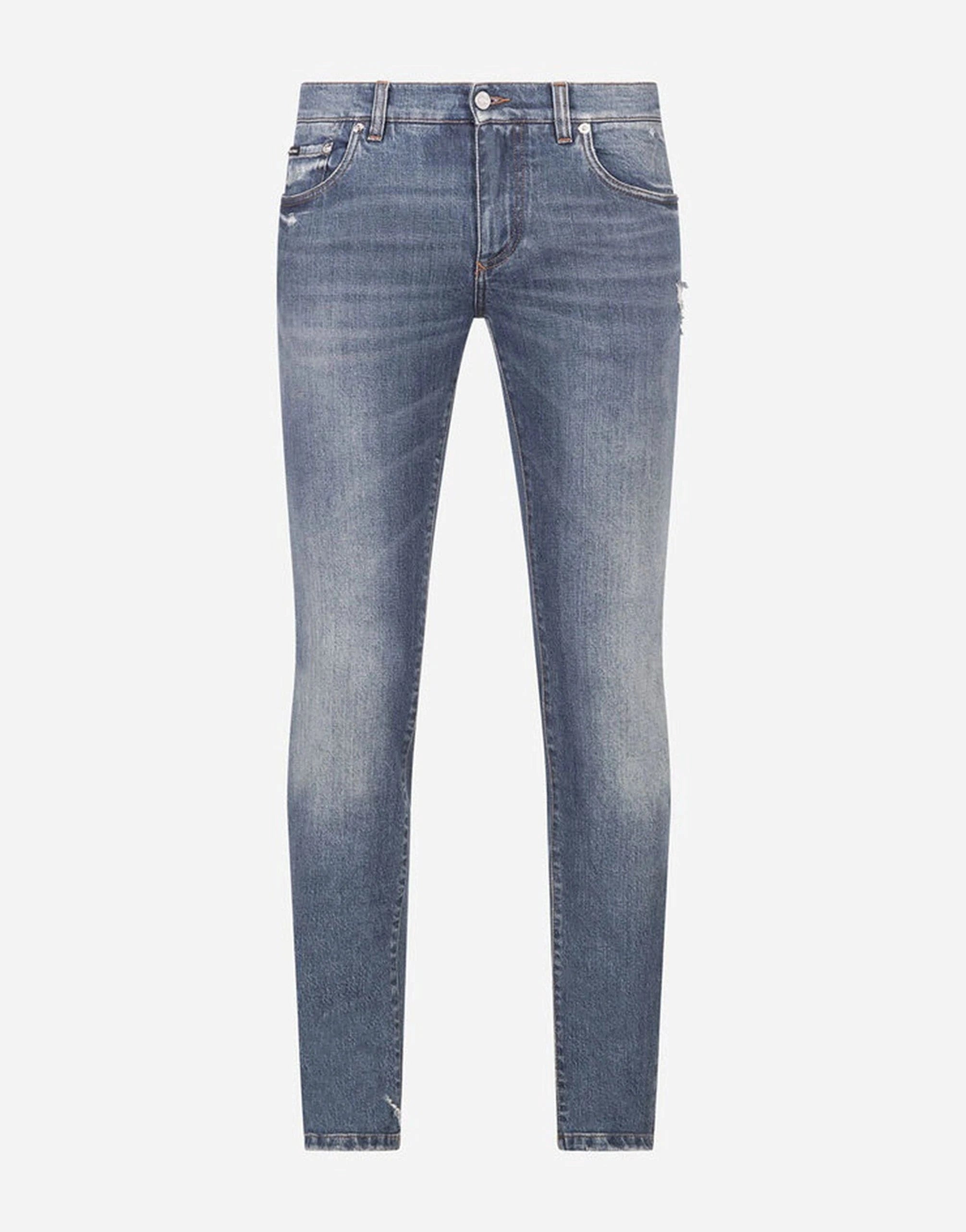 Dolce & Gabbana Blue Stretch Skinny Jeans