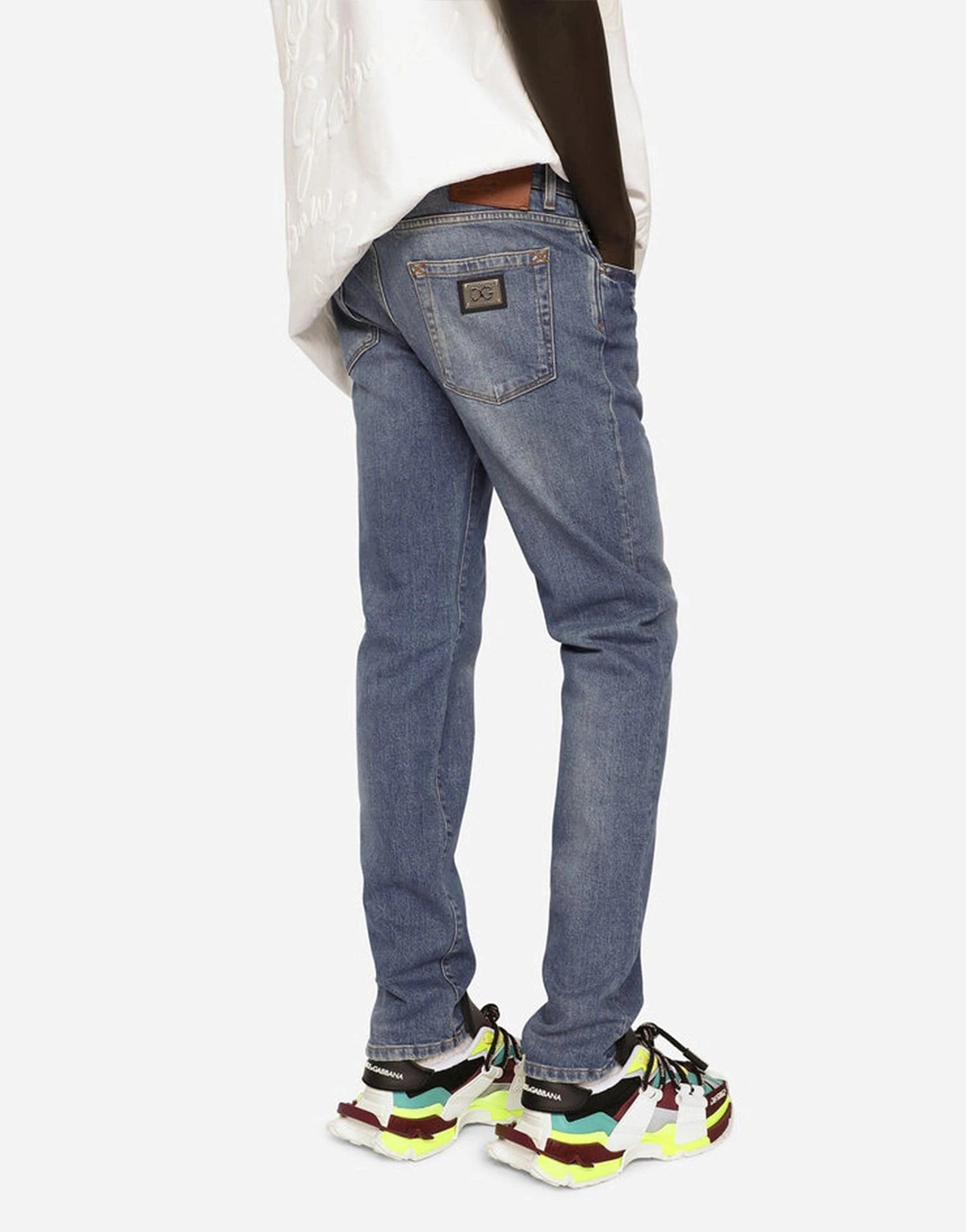 Dolce & Gabbana Blue Stretch Skinny Jeans