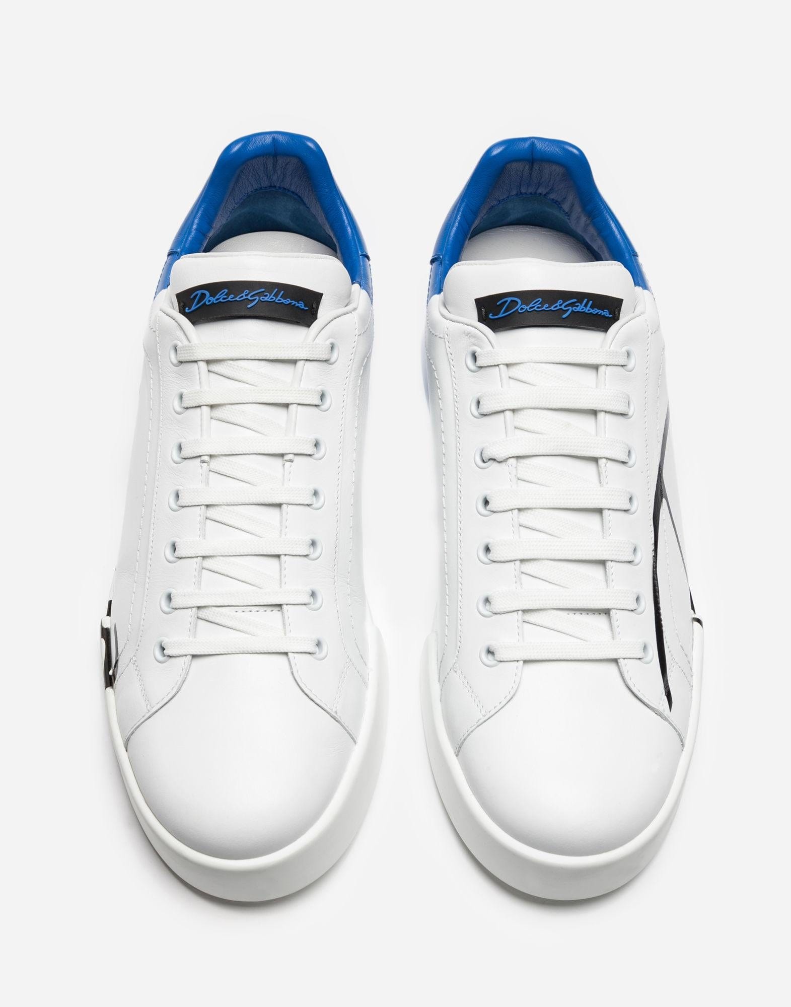 Dolce & Gabbana Blue Two-Tone Portofino Sneakers