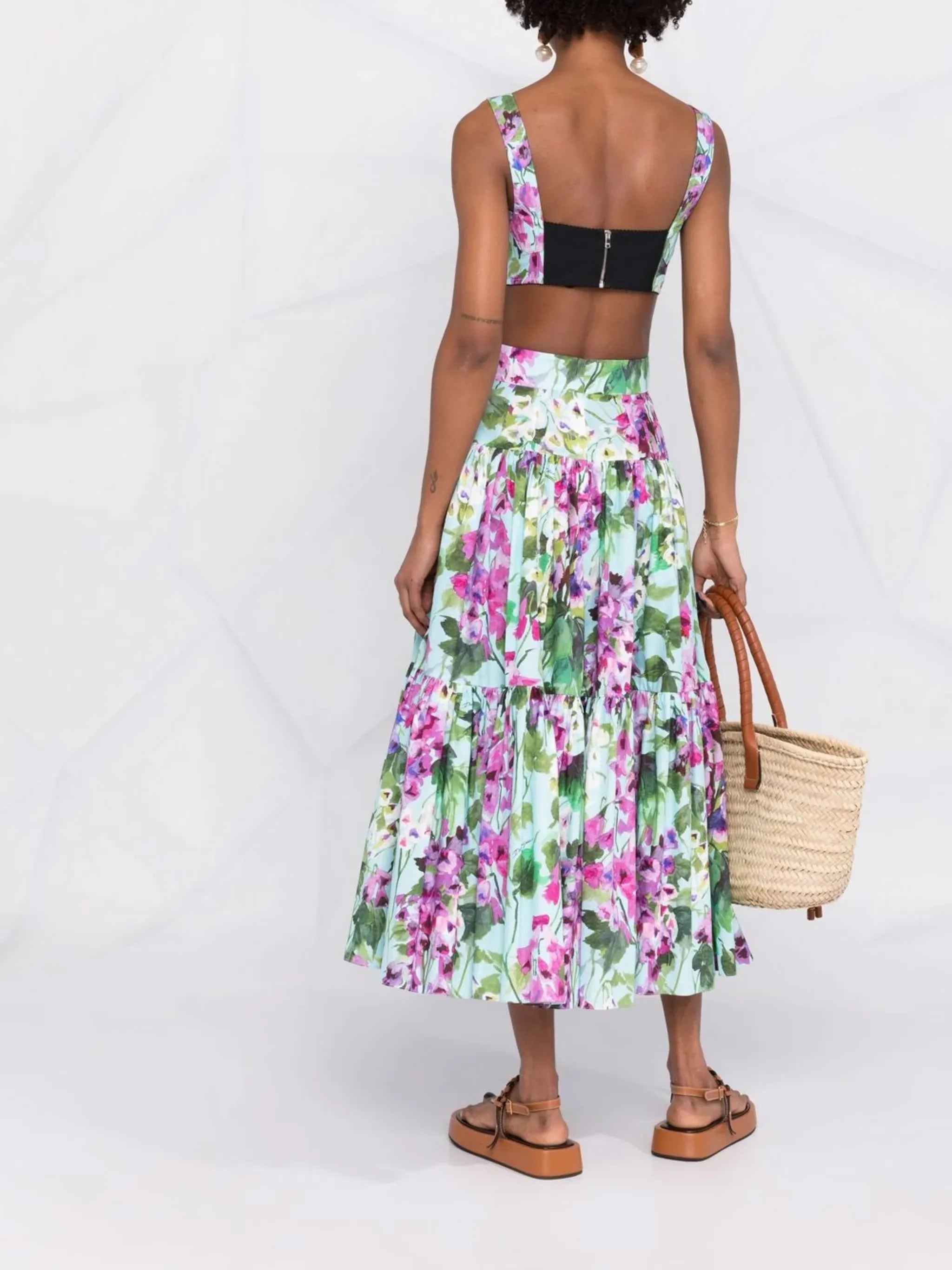 Dolce & Gabbana Dolce & Gabbana Bluebell-Print Top