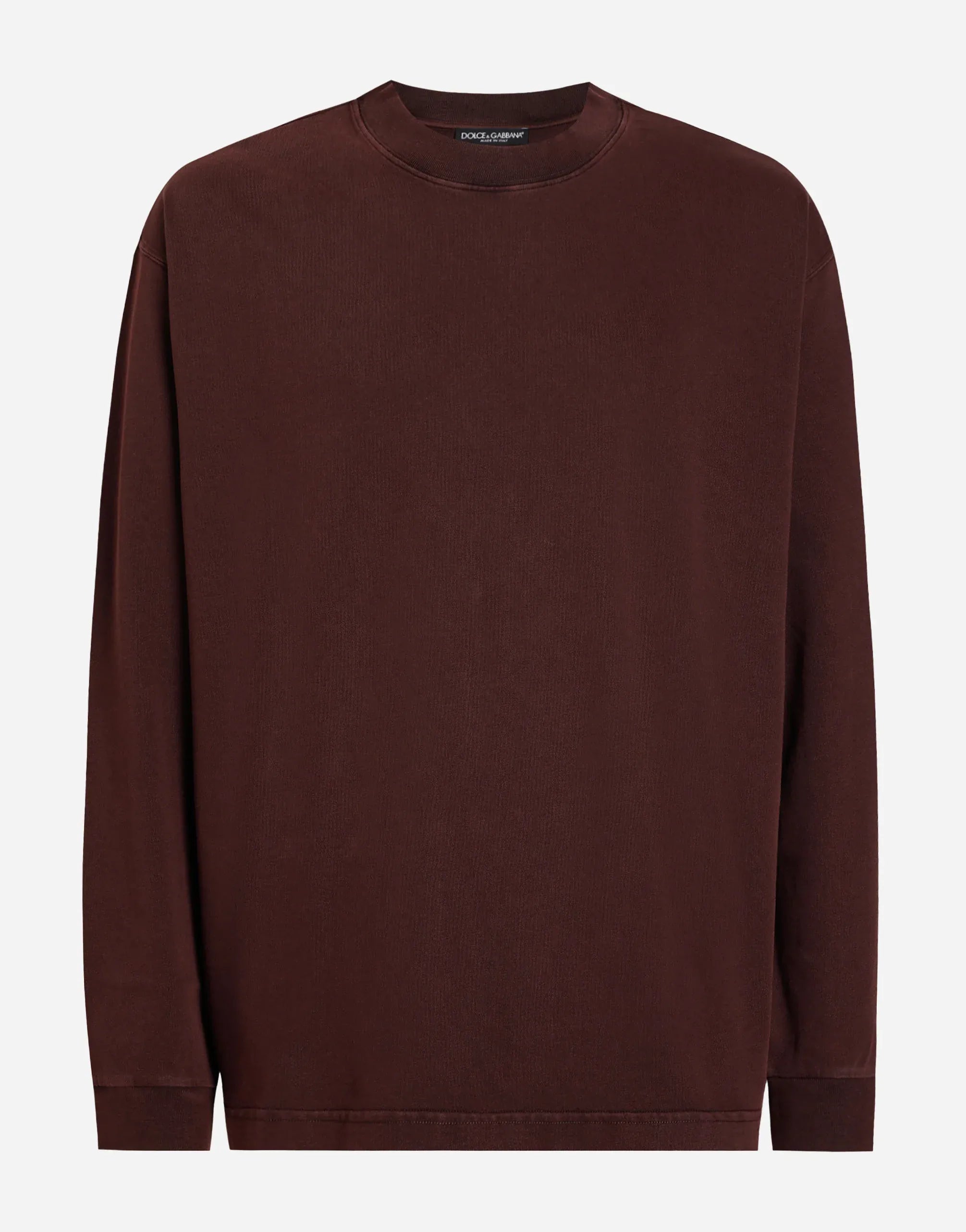 Dolce & Gabbana Bordeaux Cotton Sweatshirt
