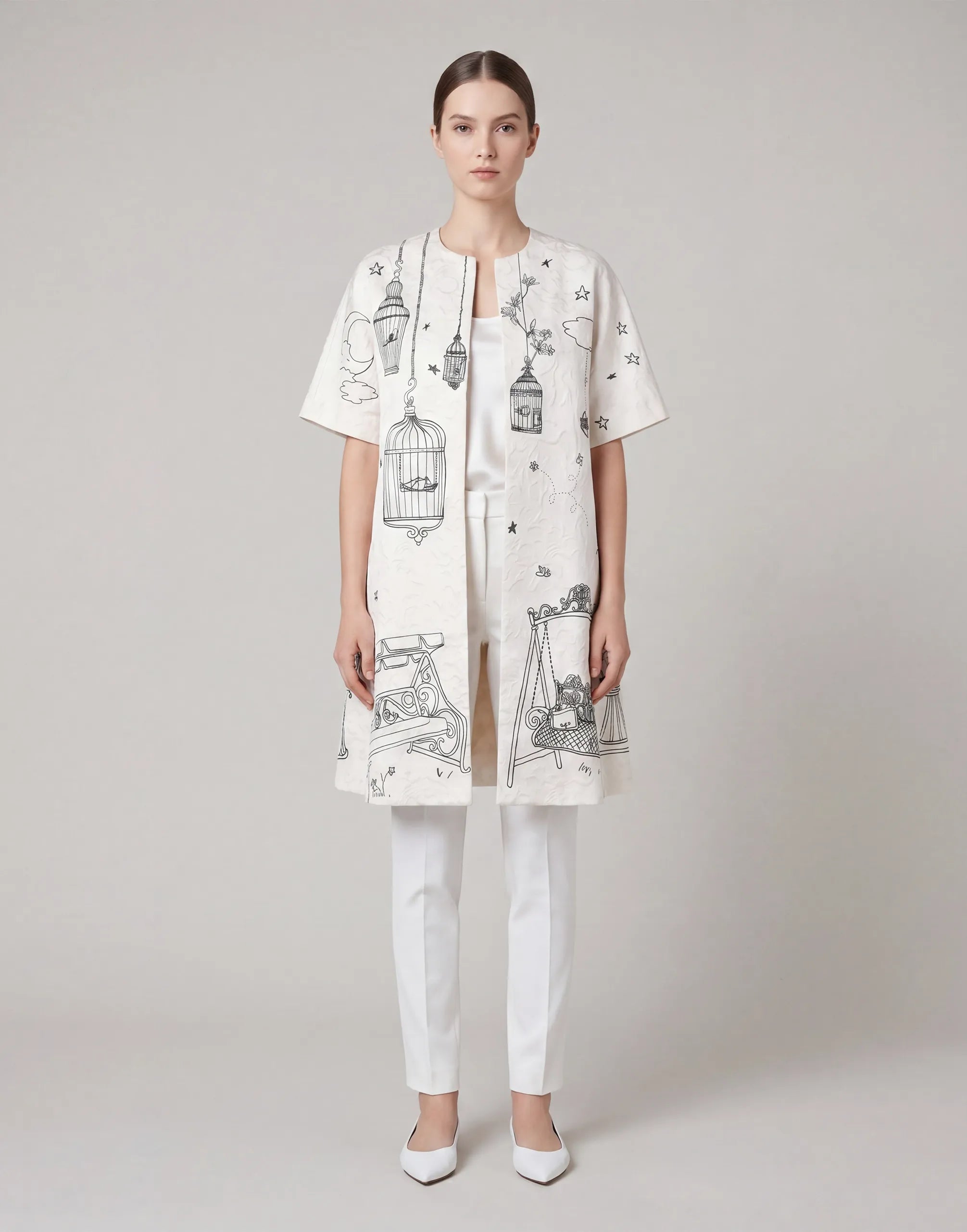 Botanical Garden Print Coat - alternate view