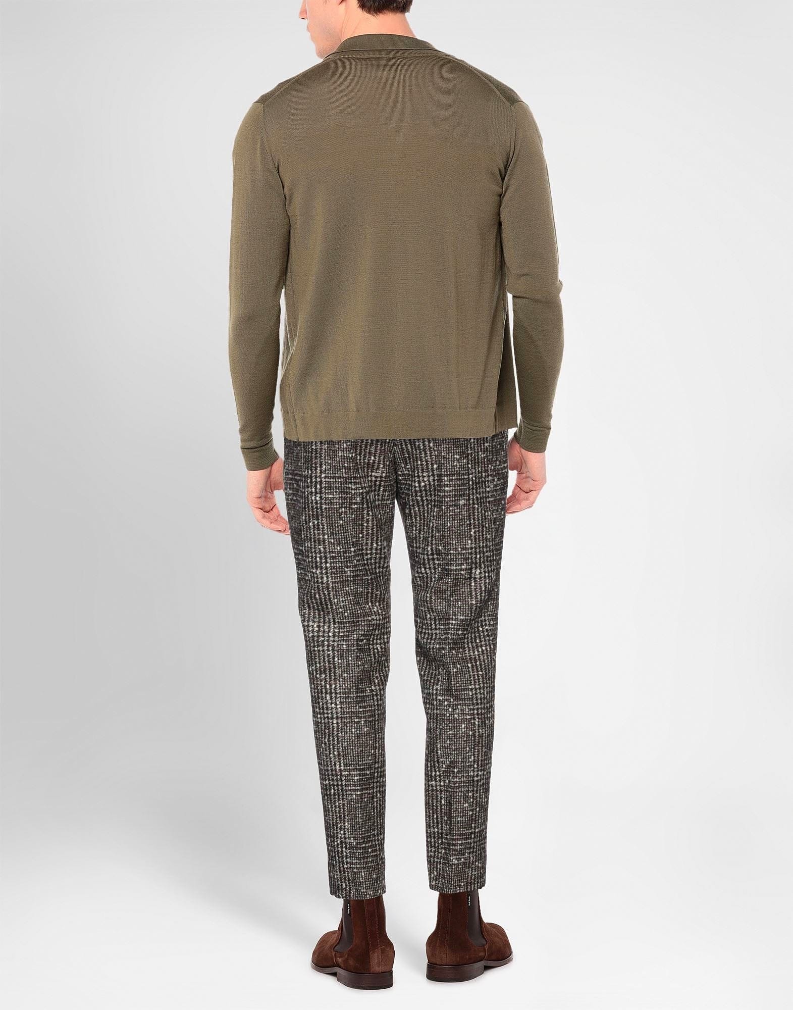 Dolce & Gabbana Bouclé Tweed Wool-Blend Check Trousers