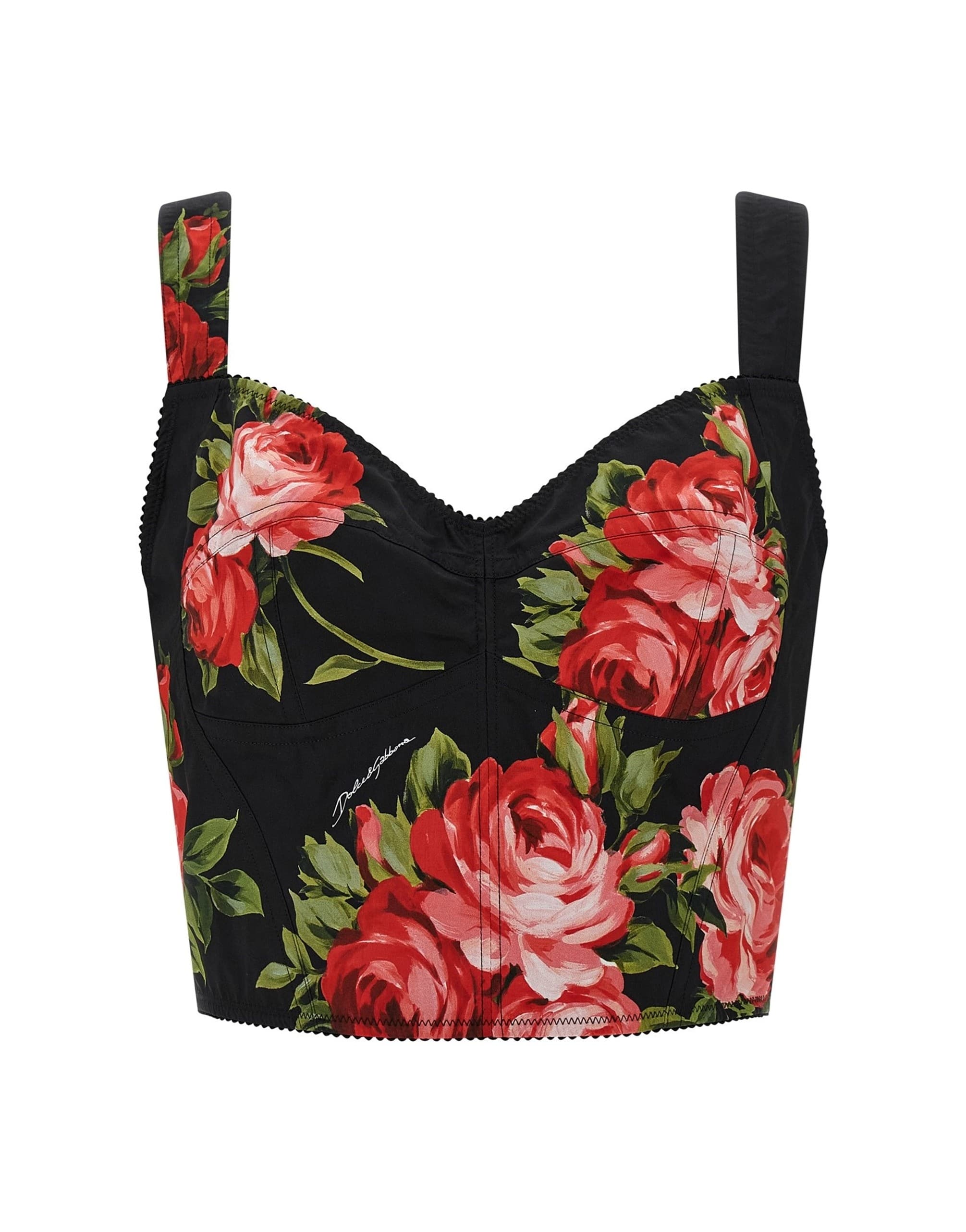 Dolce & Gabbana Dolce & Gabbana Bouquet Rose Bustier Top