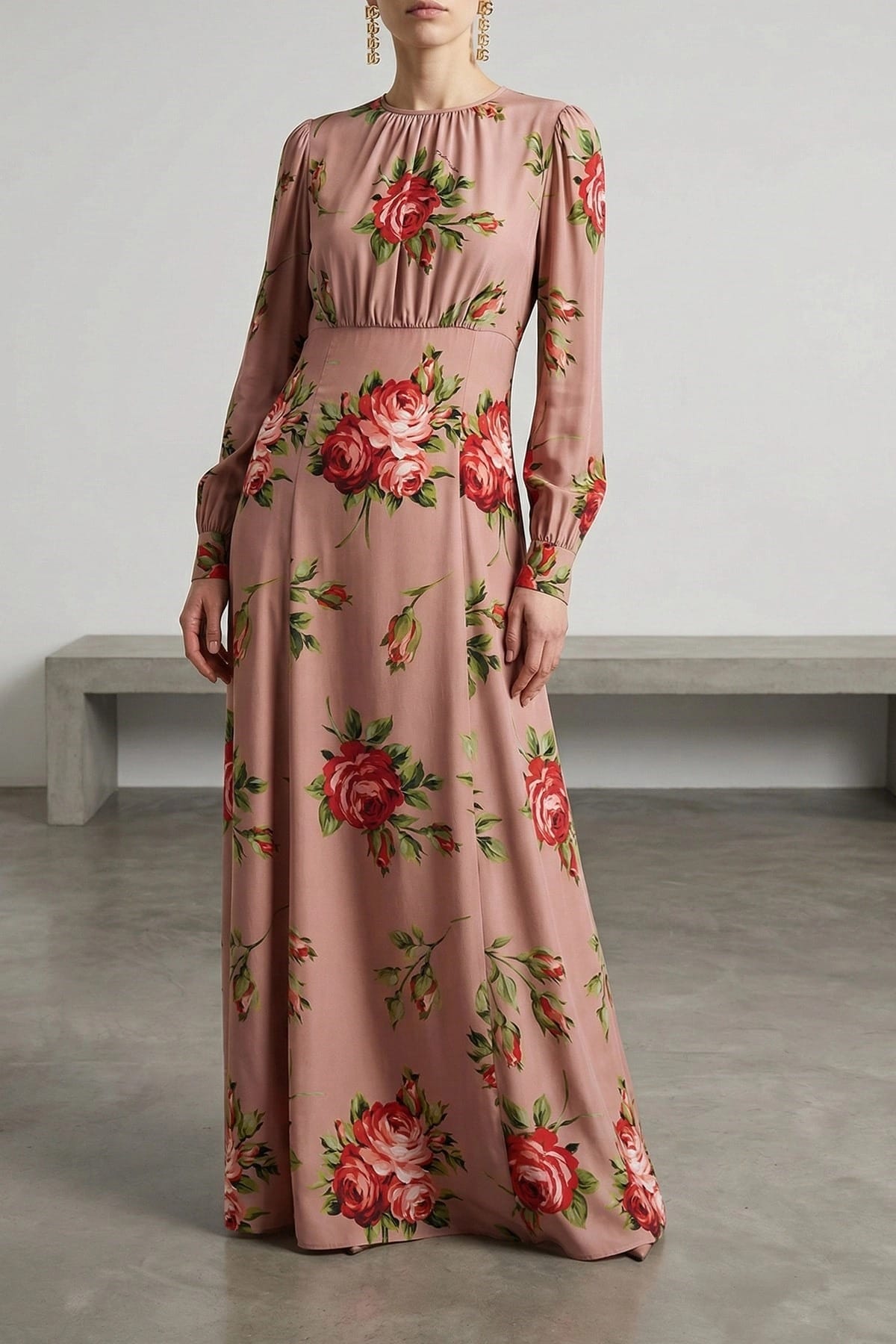 Dolce & Gabbana Bouquet Rose-jurk - alternate view