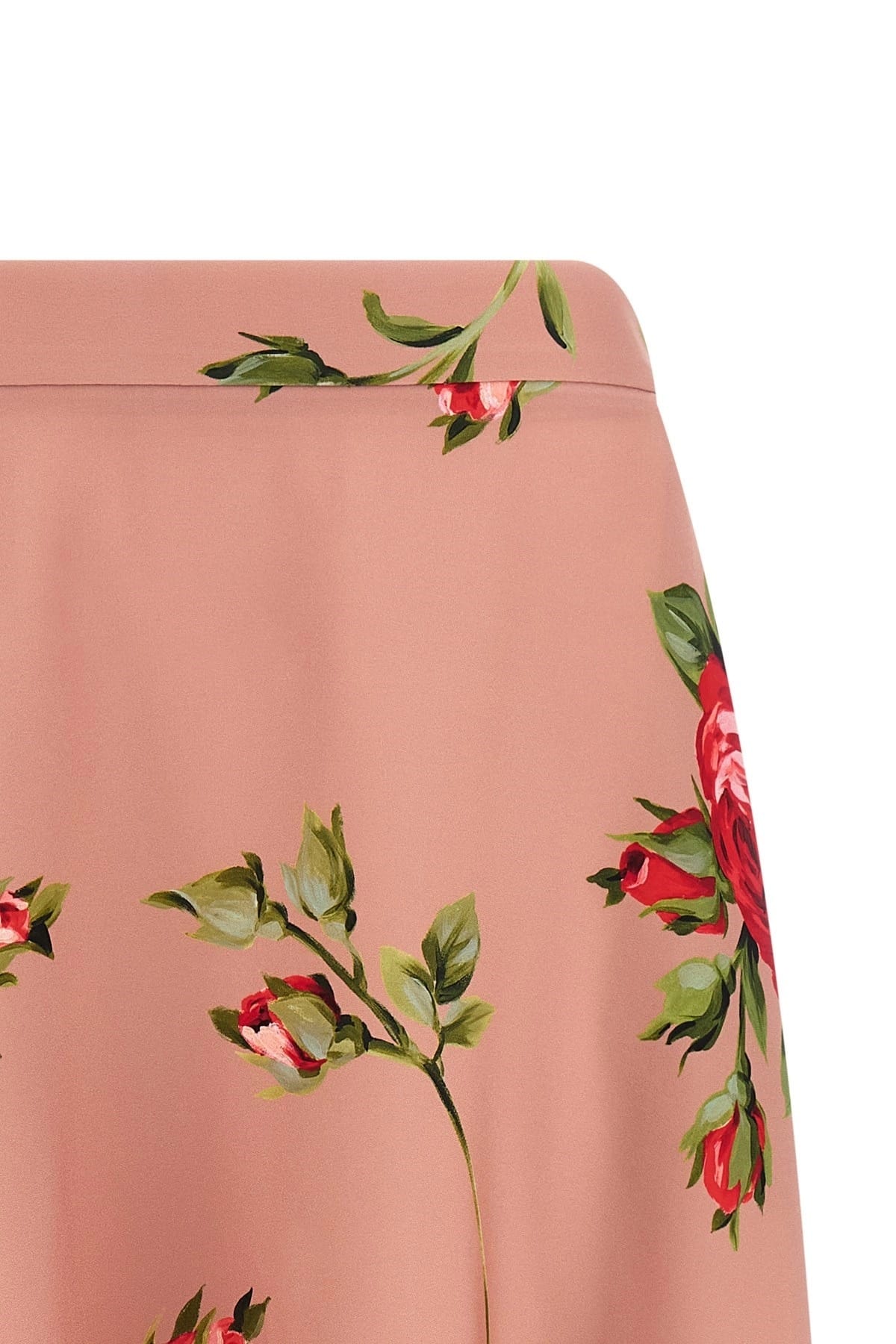 Dolce & Gabbana Dolce & Gabbana Bouquet Rose Silk Skirt