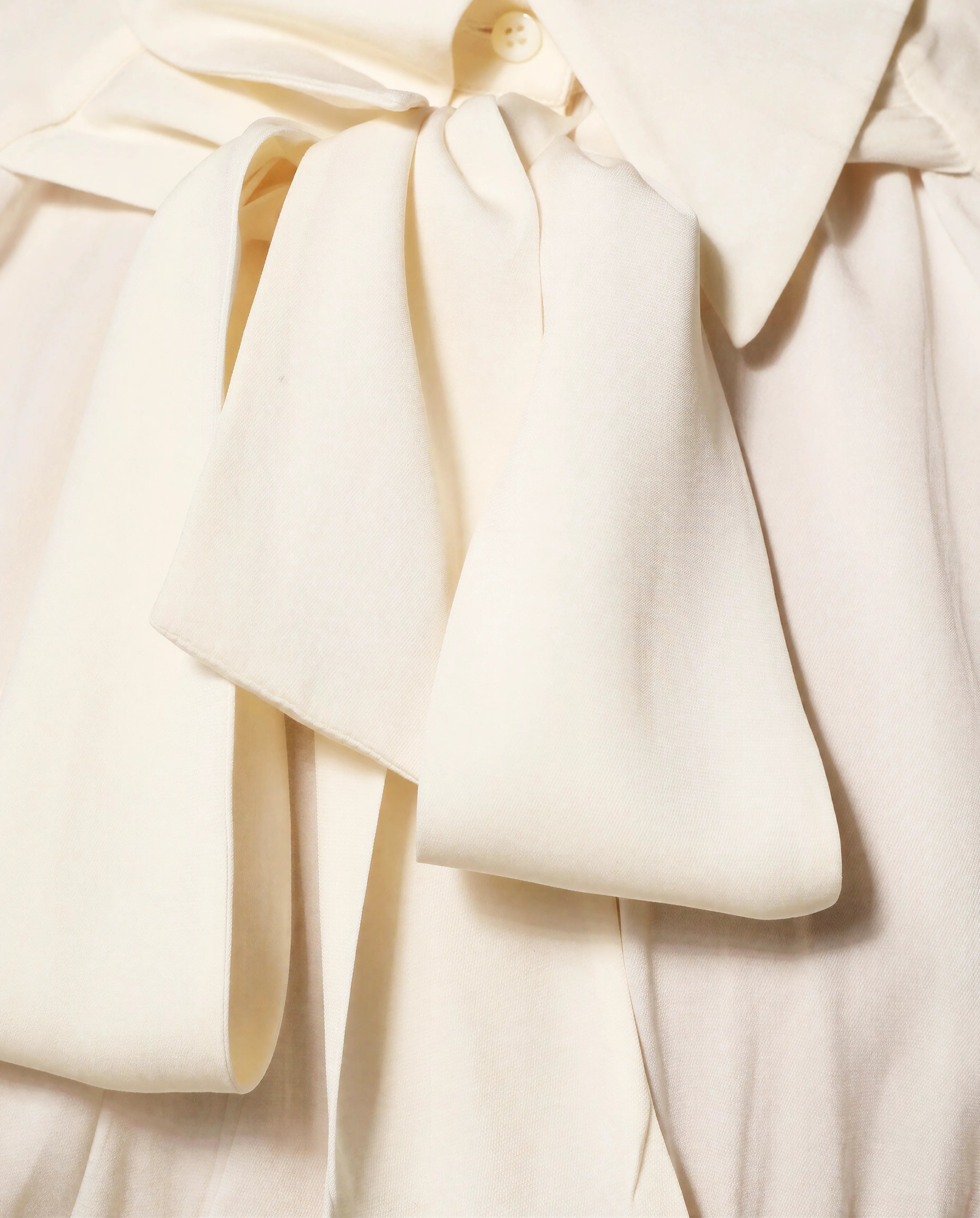 Dolce & Gabbana Dolce & Gabbana Bow Neck Waist Detail Blouse