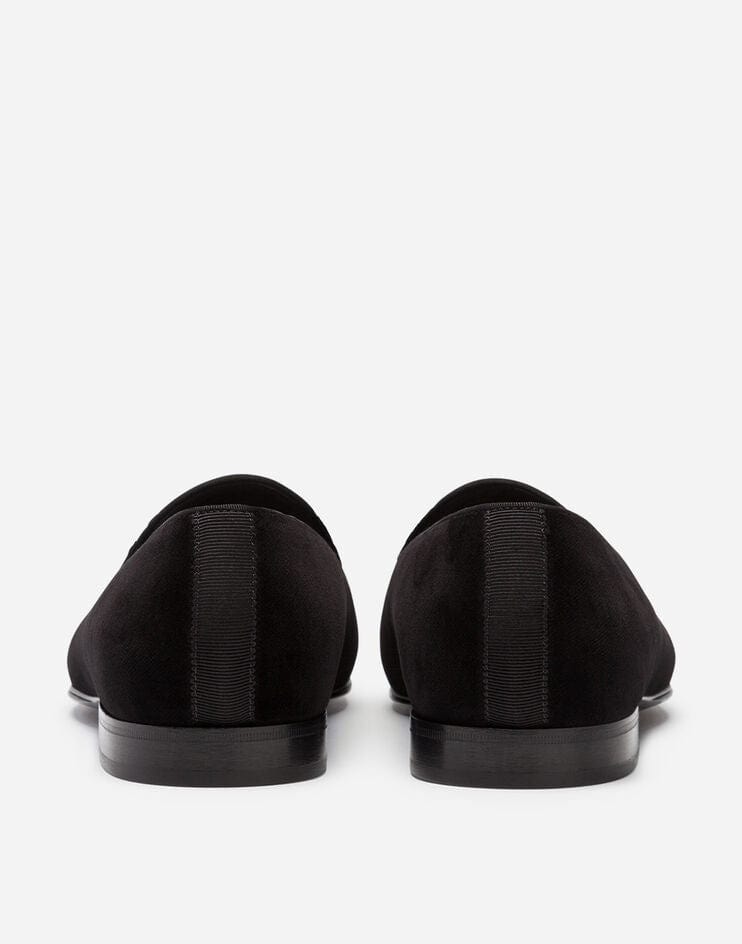Dolce & Gabbana Bow Tie Velvet Loafers
