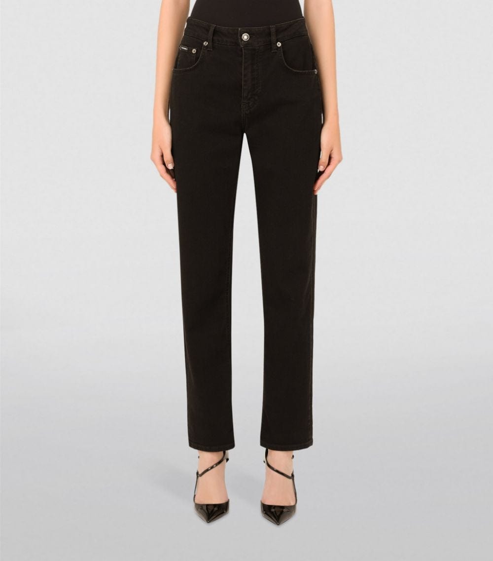 Dolce & Gabbana Boyfriend Jeans With Rips