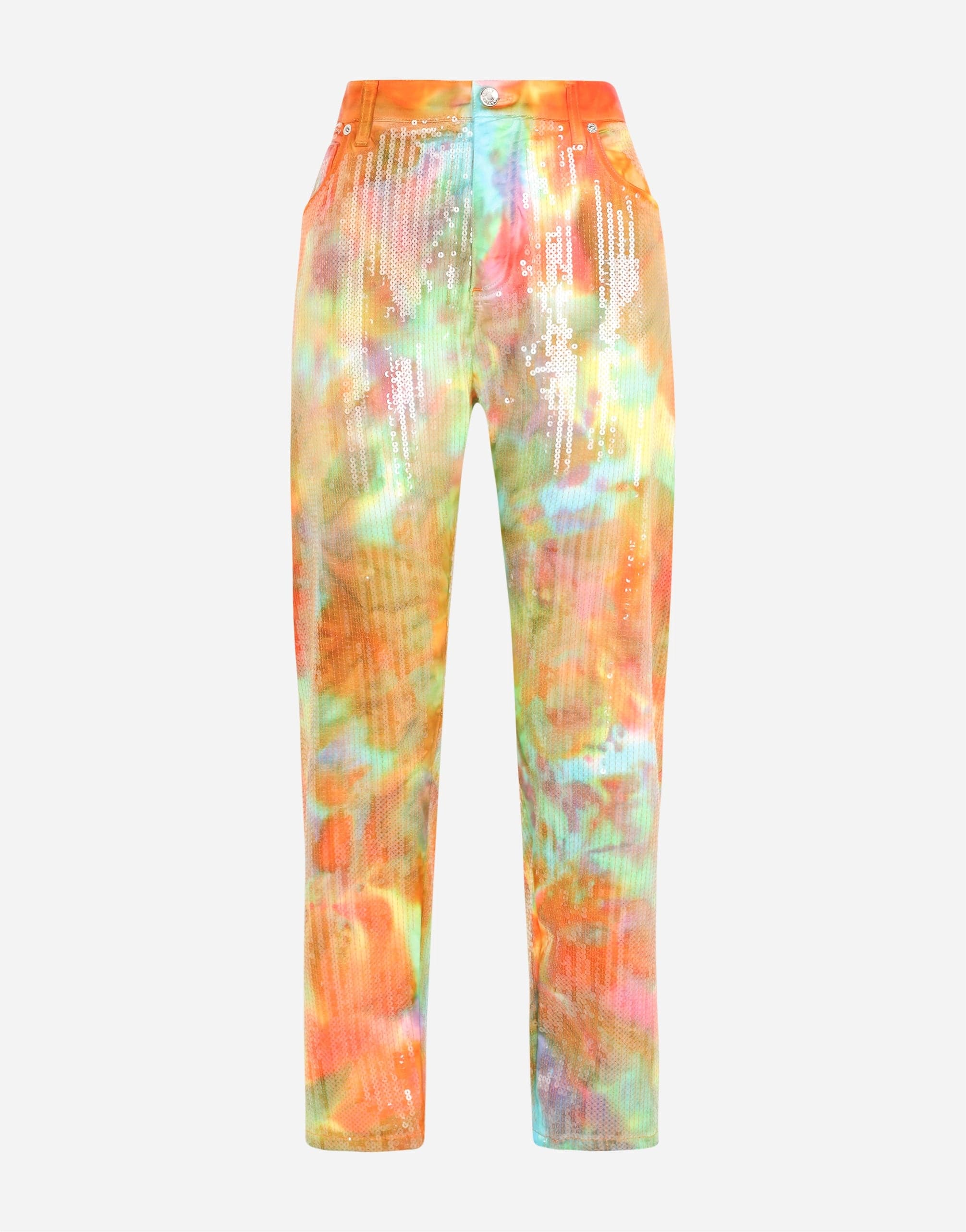 Dolce & Gabbana Boyfriend Jeans With Sequins