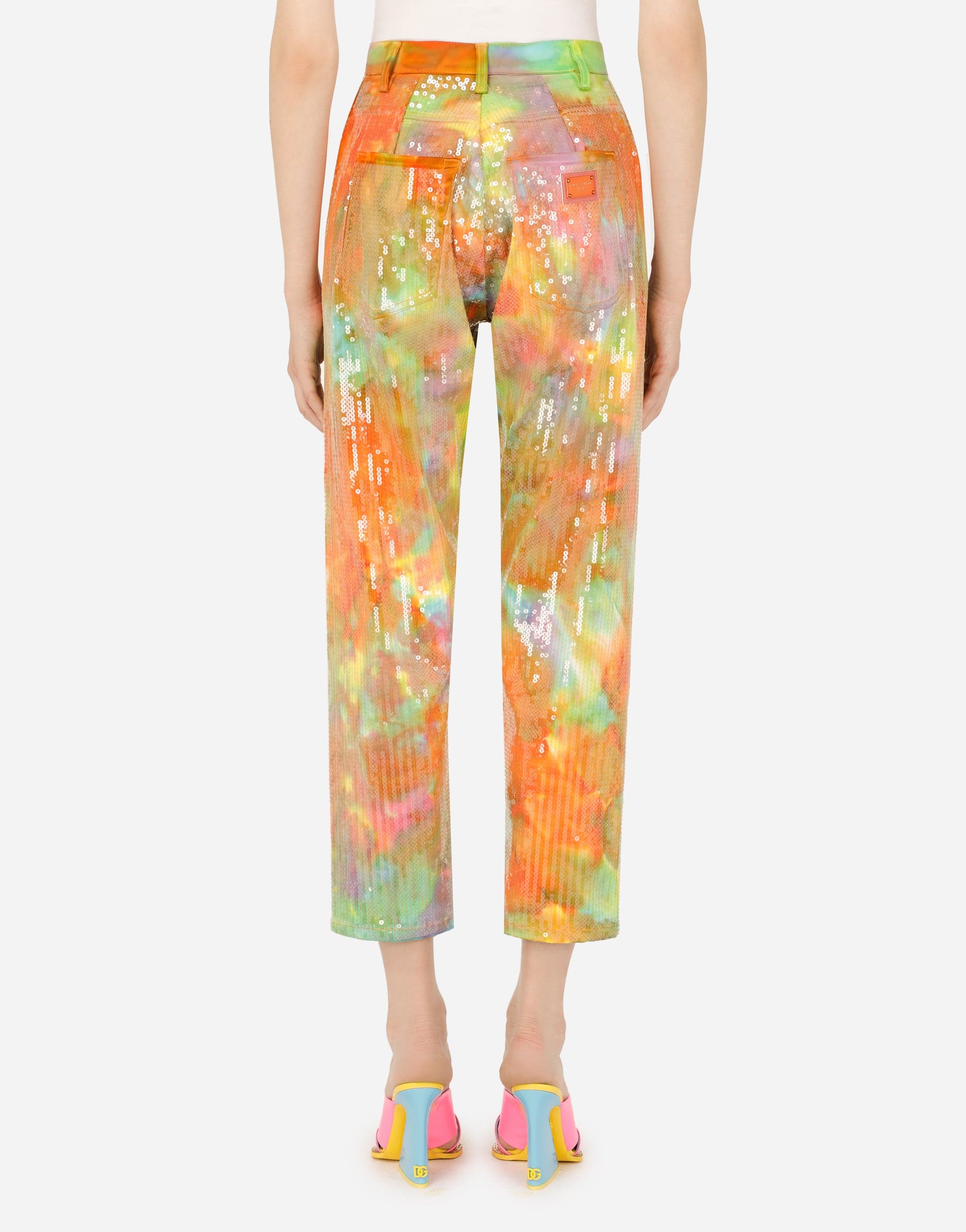 Dolce & Gabbana Boyfriend Jeans With Sequins