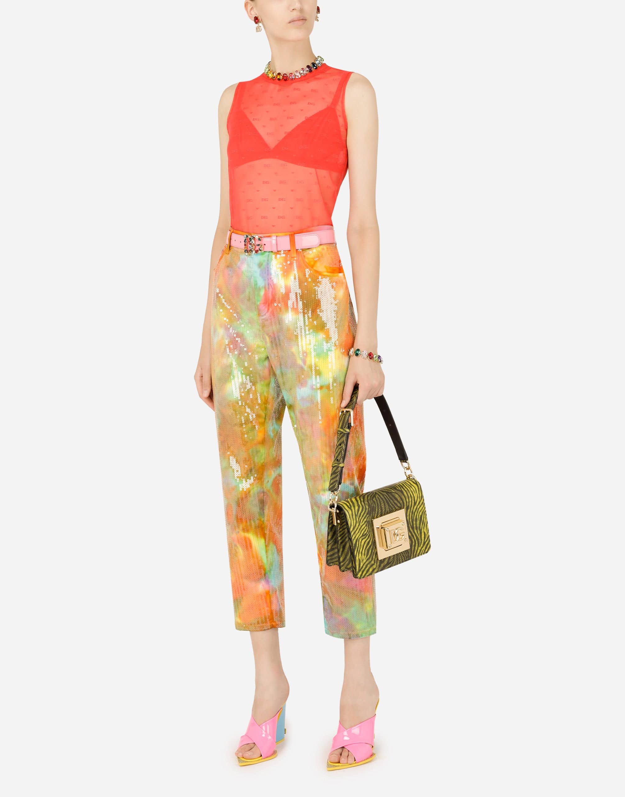 Dolce & Gabbana Boyfriend Jeans With Sequins