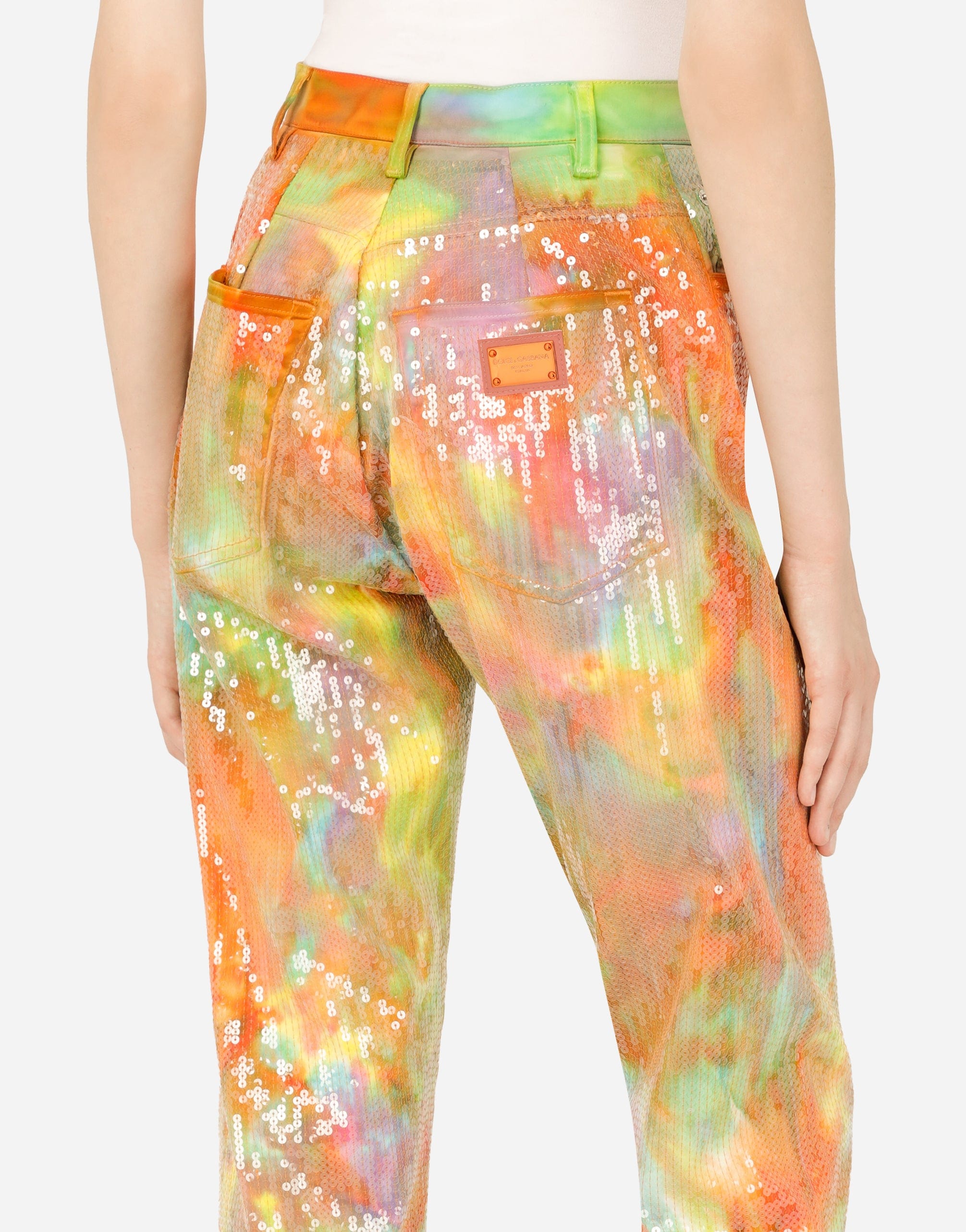 Dolce & Gabbana Boyfriend Jeans With Sequins