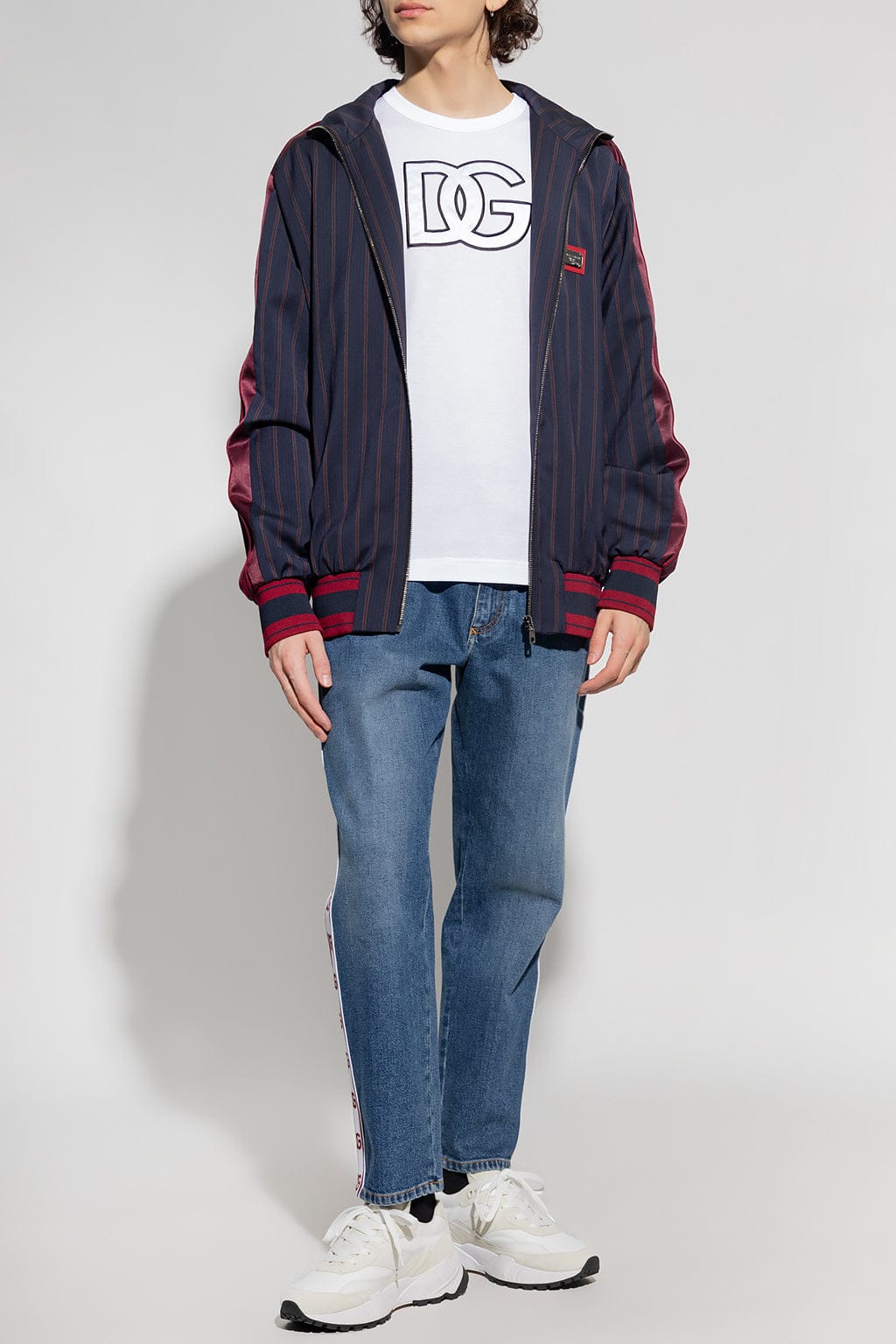 Dolce & Gabbana Branded Bands Loose Jogger Jeans