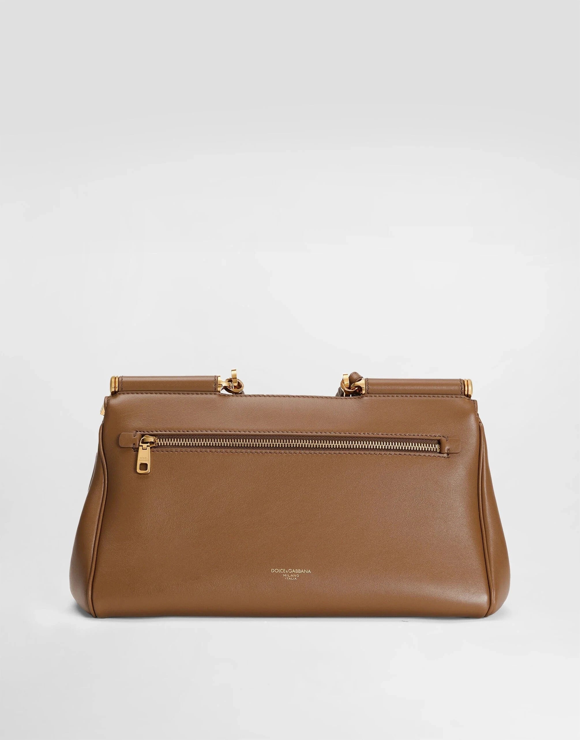 Dolce & Gabbana Brown My Sicily Plongé Handbag