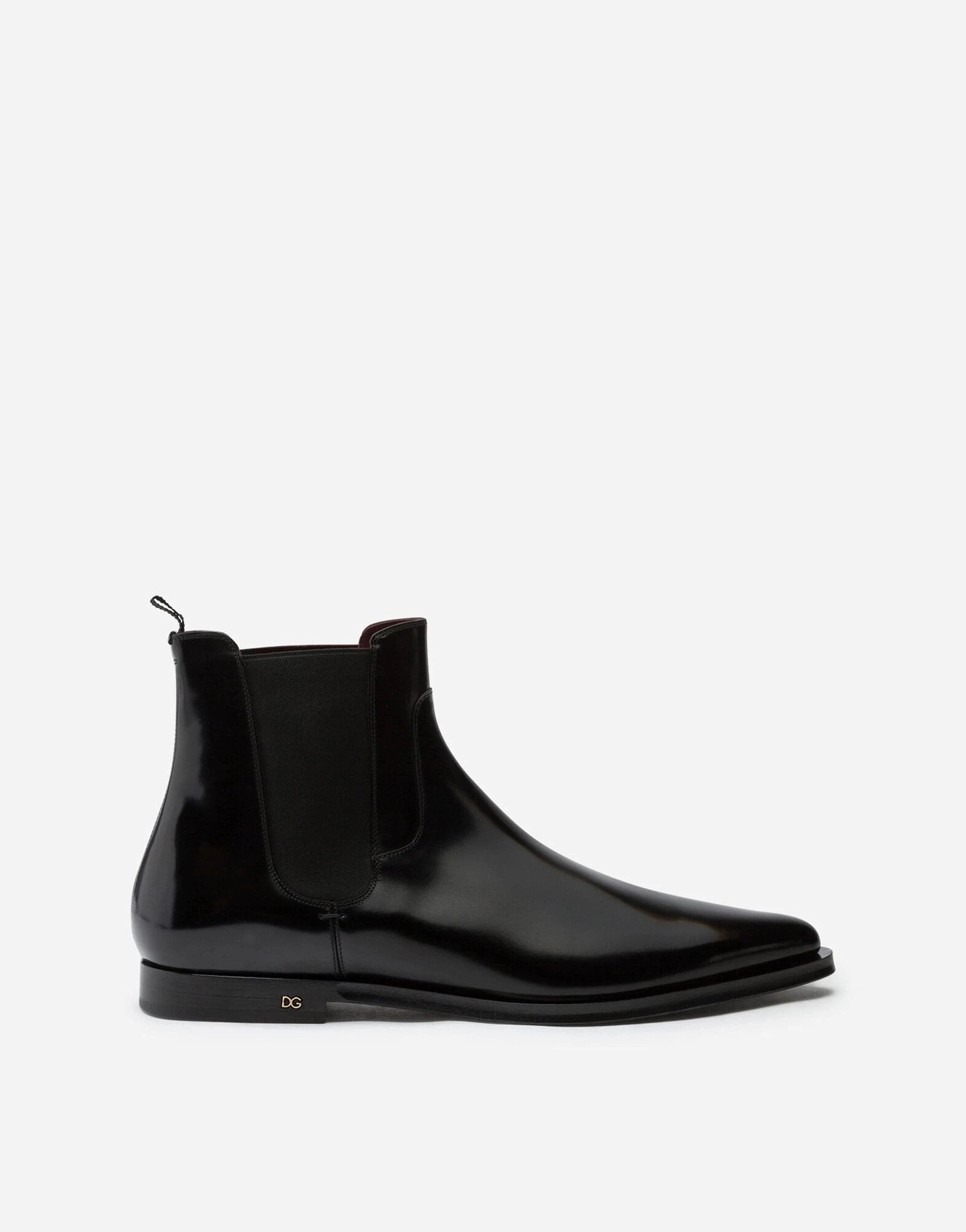 Dolce & Gabbana Brushed Leather Chelsea Boots
