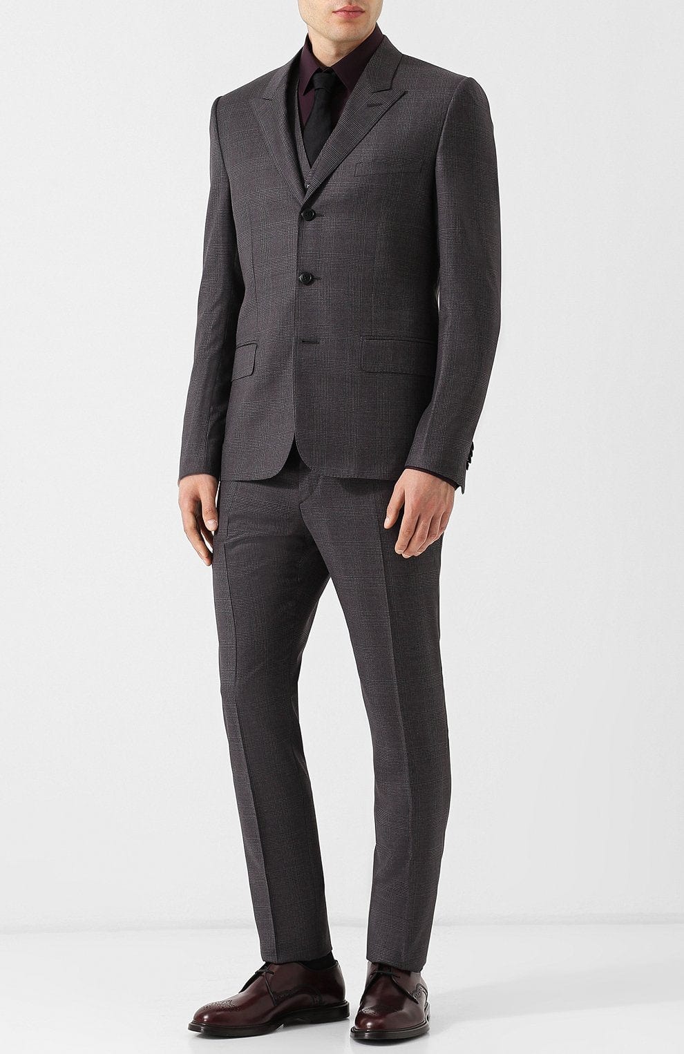 Dolce & Gabbana Brushed Leather Derby Shoes