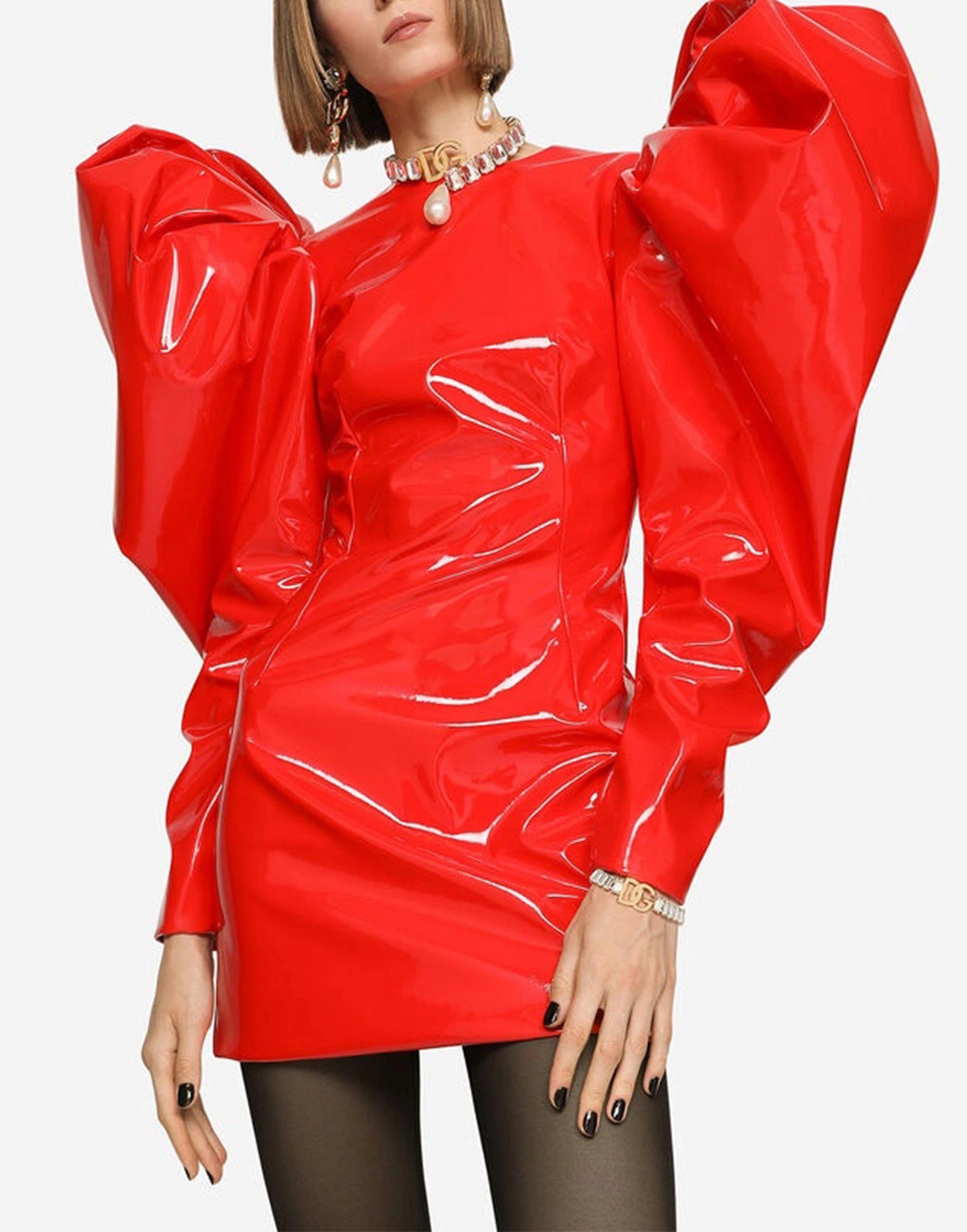 Dolce & Gabbana Butterfly Sleeves Mini Dress