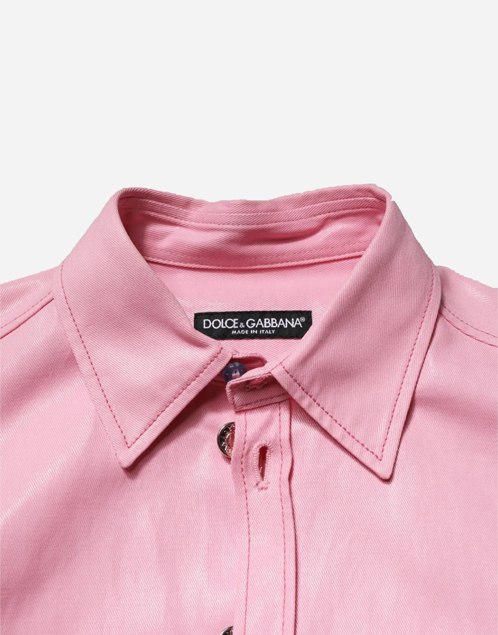 Dolce & Gabbana Button-Up Shirt with Chest Pockets