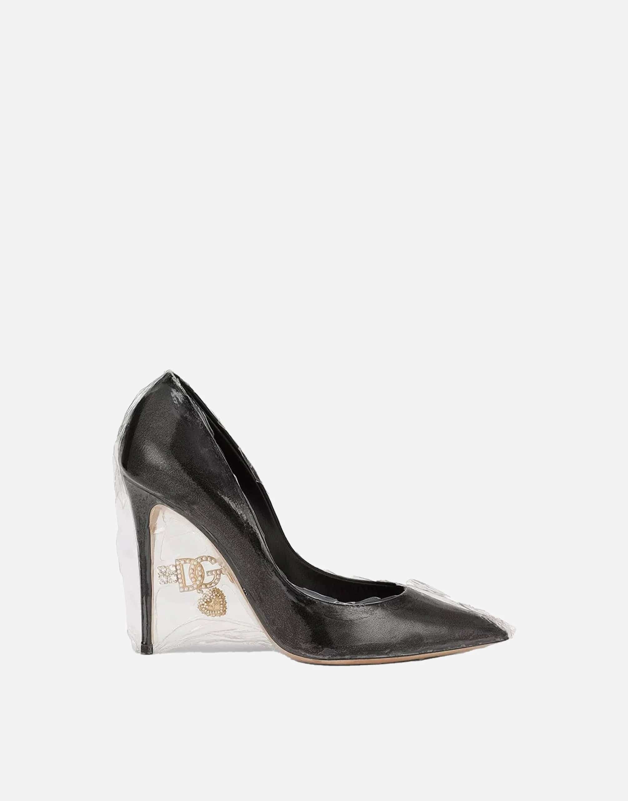 Dolce & Gabbana Calfskin Nappa And Vacuum-Applied Pvc Pumps