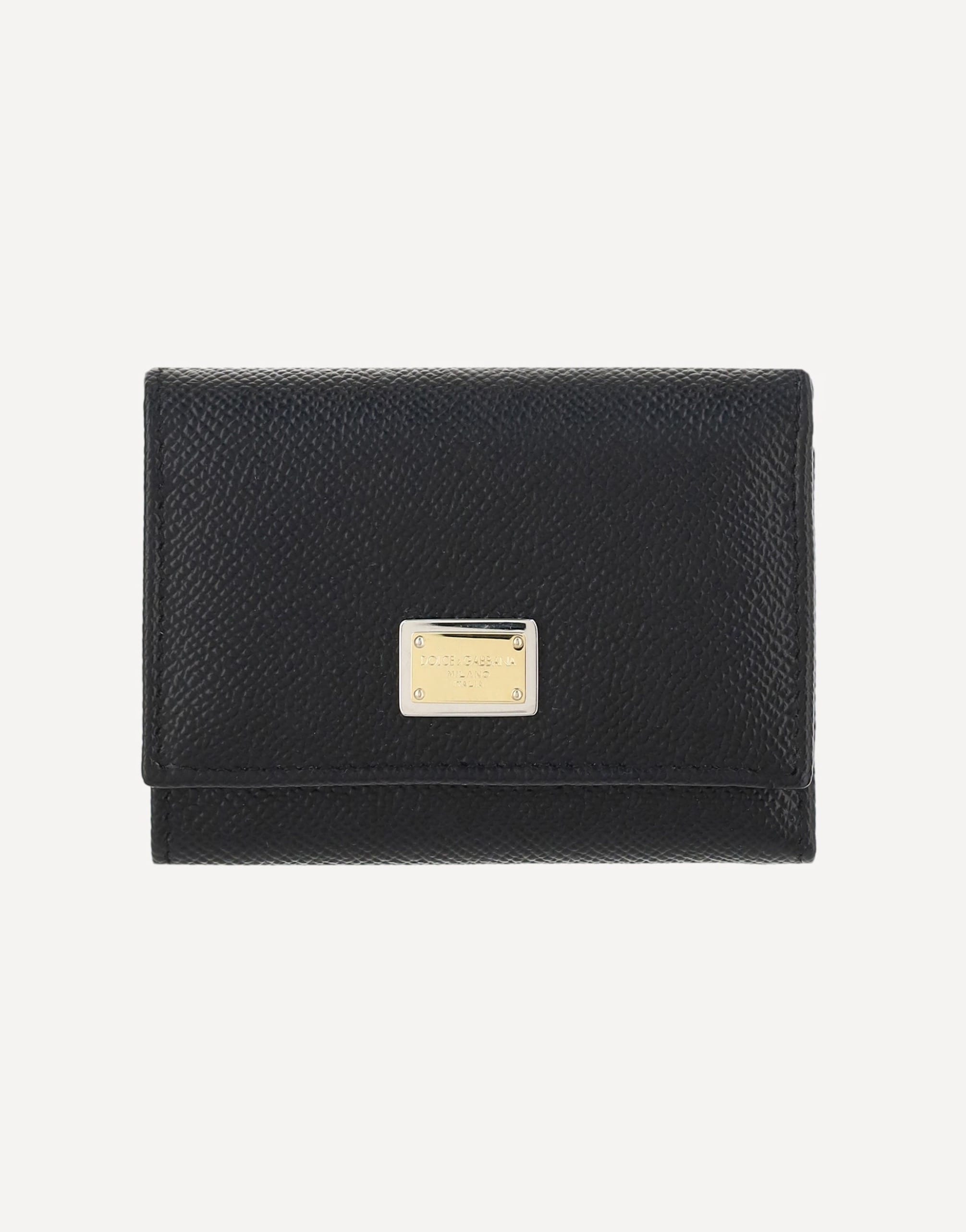 Dolce & Gabbana Calfskin Wallet With Engraved Patch