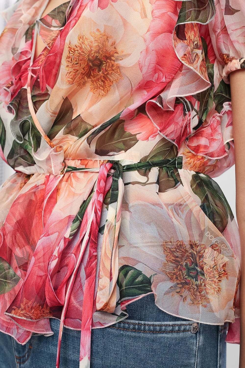 Dolce & Gabbana Camellias Printed Blouse