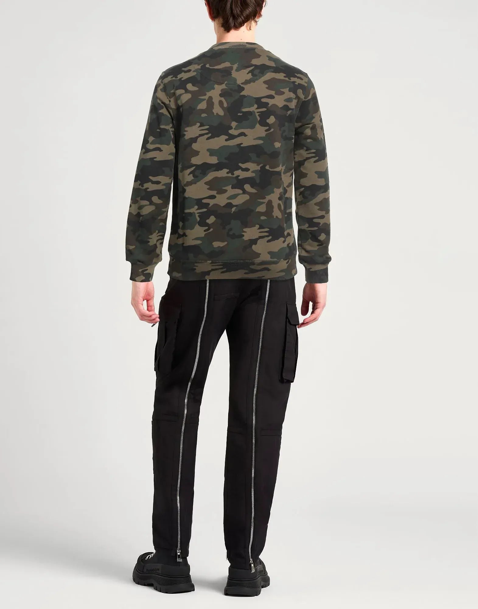 Dolce & Gabbana Camouflage Cotton DG Logo Sweatshirt