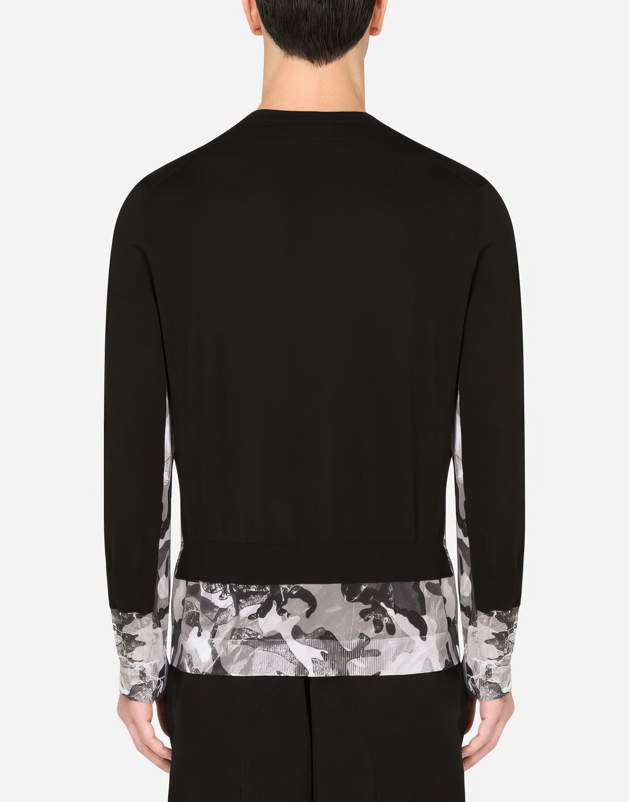 Dolce & Gabbana Camouflage Double-Construction Sweater