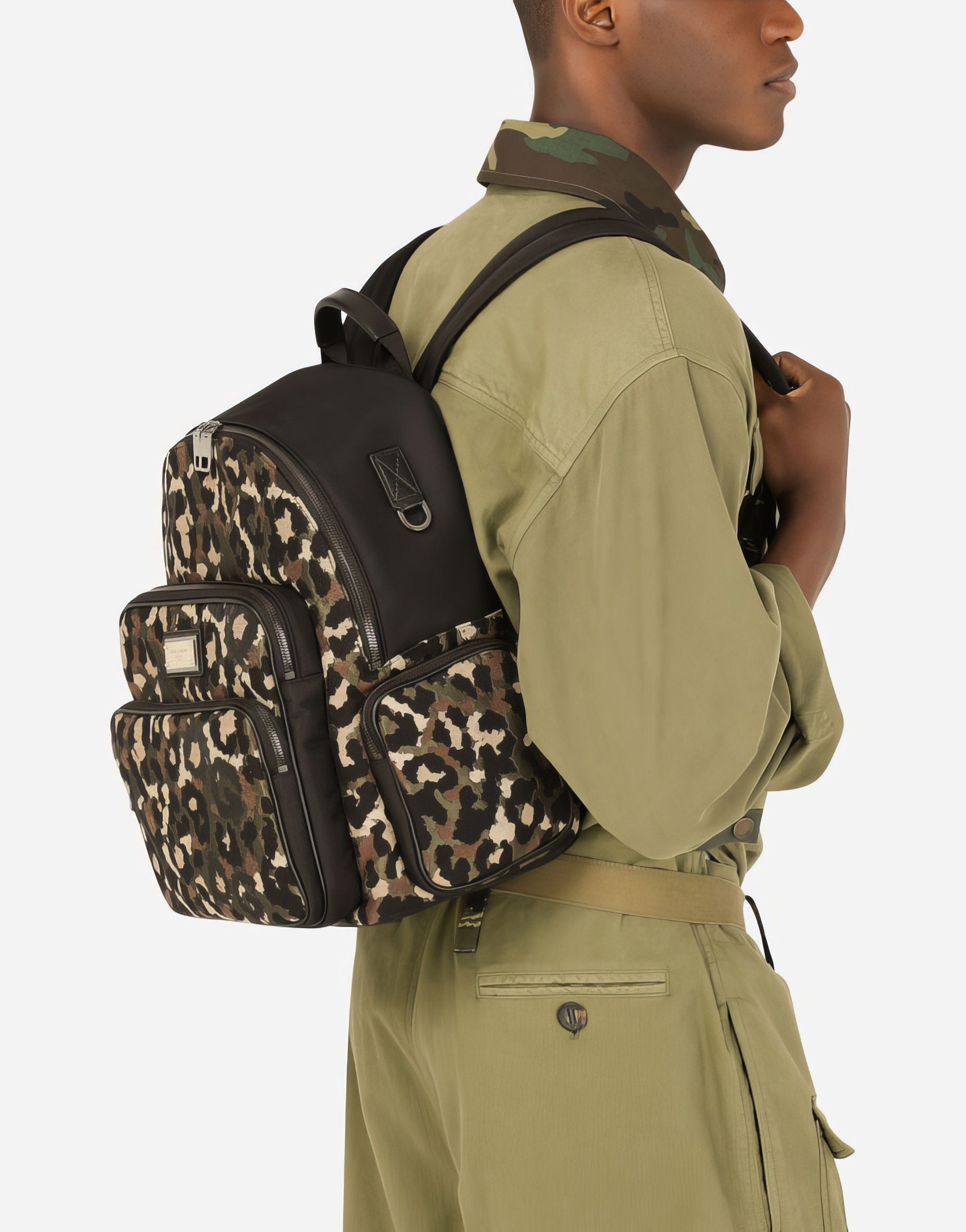 Dolce & Gabbana Camouflage Jacquard Backpack