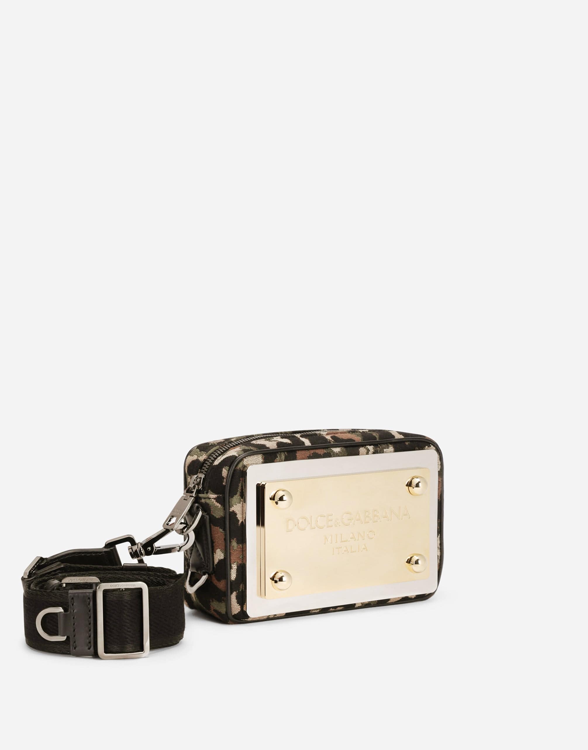 Dolce & Gabbana Camouflage Jacquard Crossbody Bag