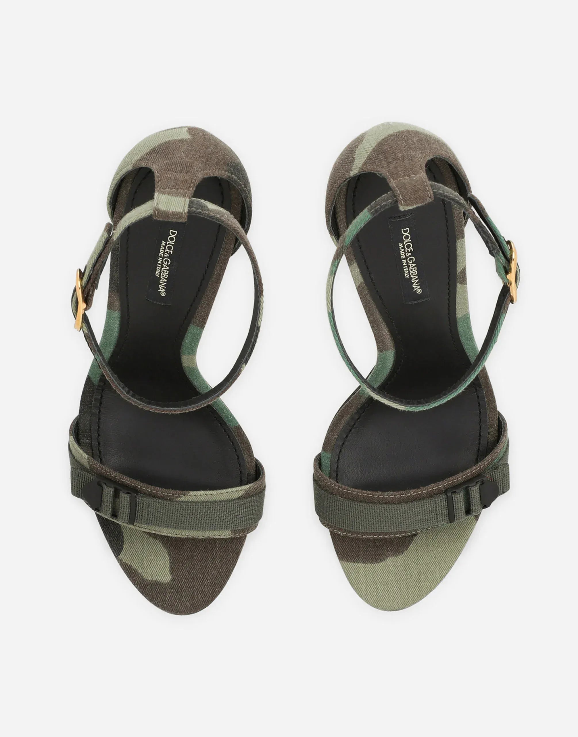Dolce & Gabbana Camouflage Patchwork Baroque DG Sandals