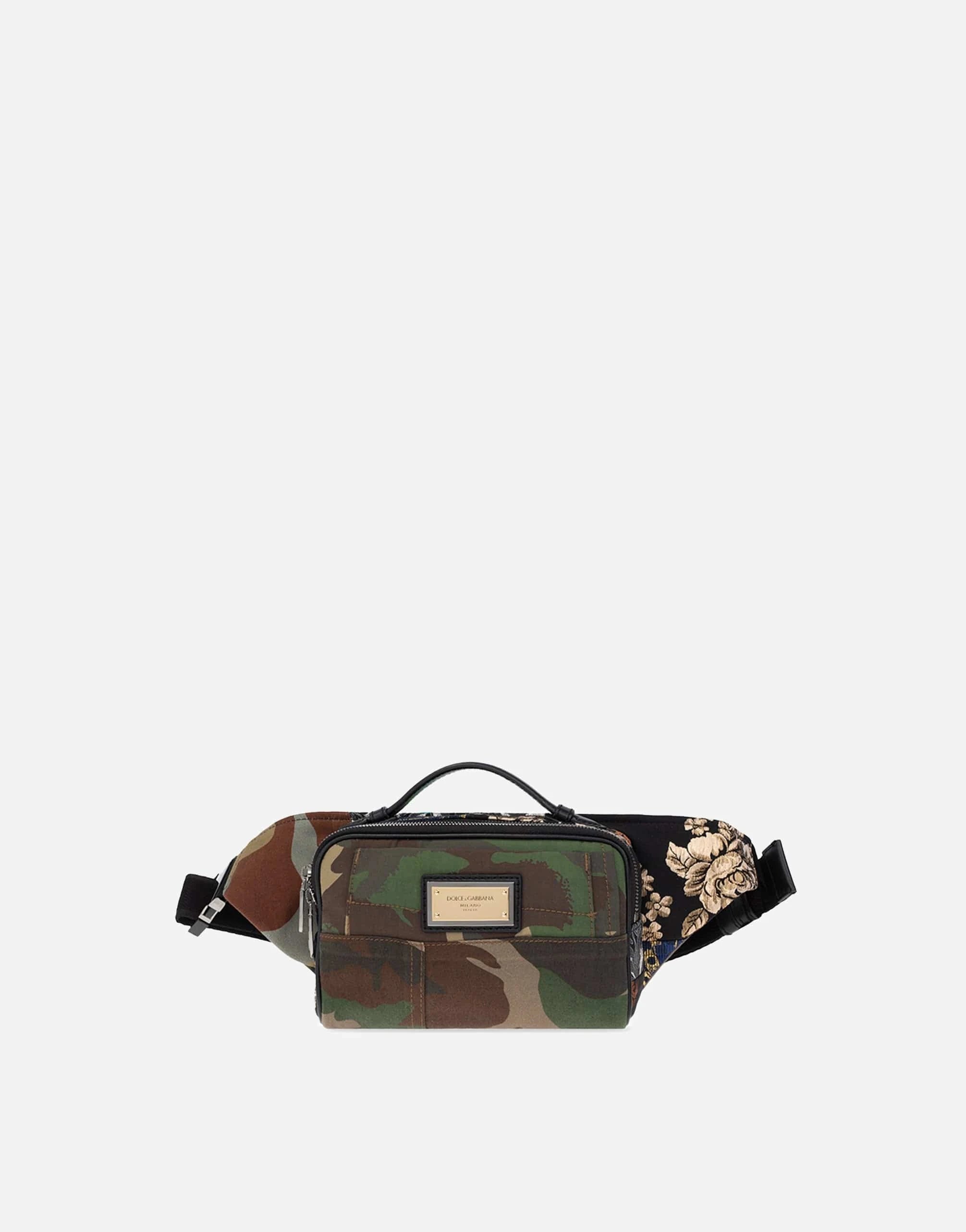 Dolce & Gabbana Camouflage Patchwork Belt Bag