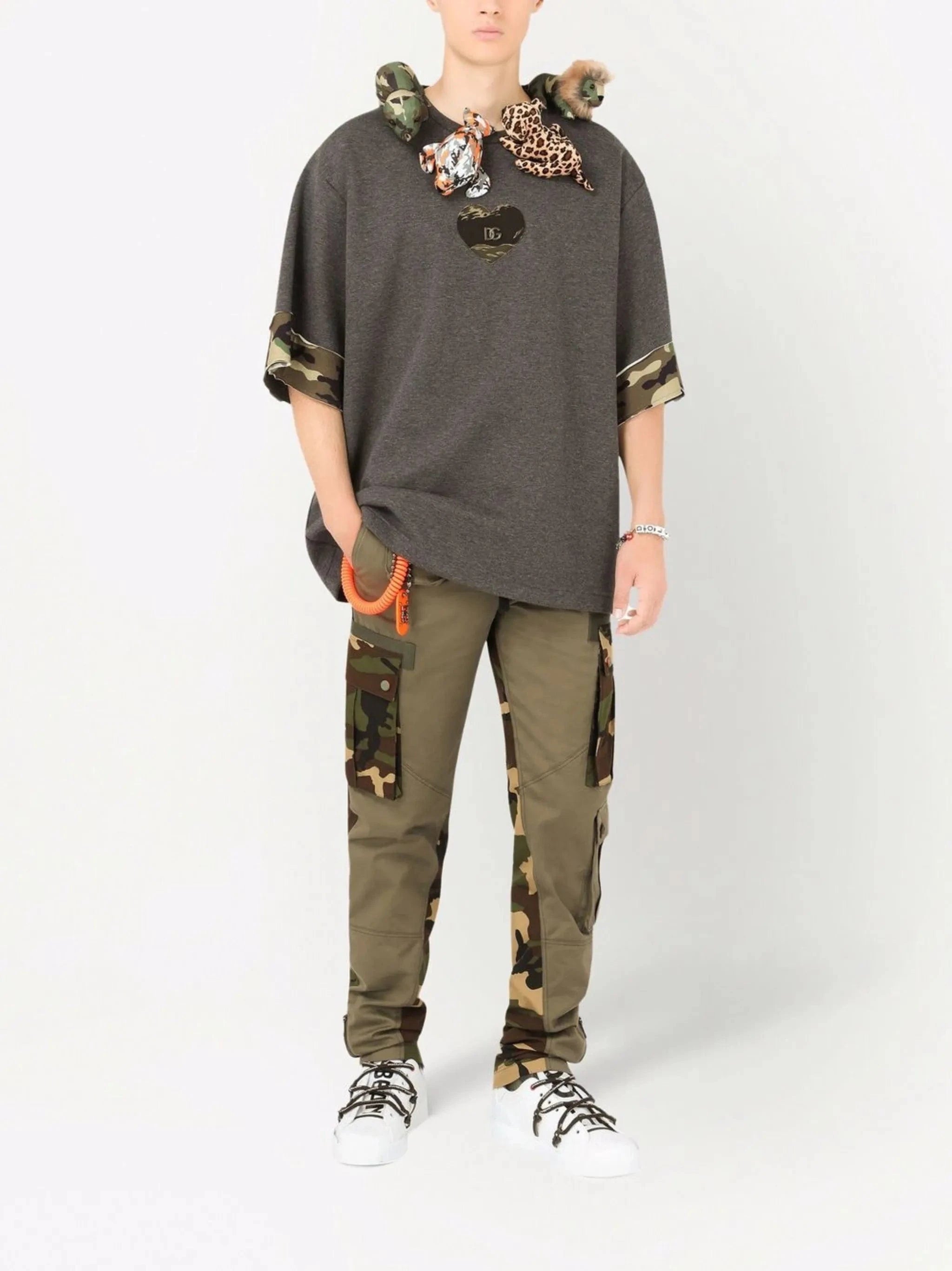 Dolce & Gabbana Camouflage-Print Cargo Pants