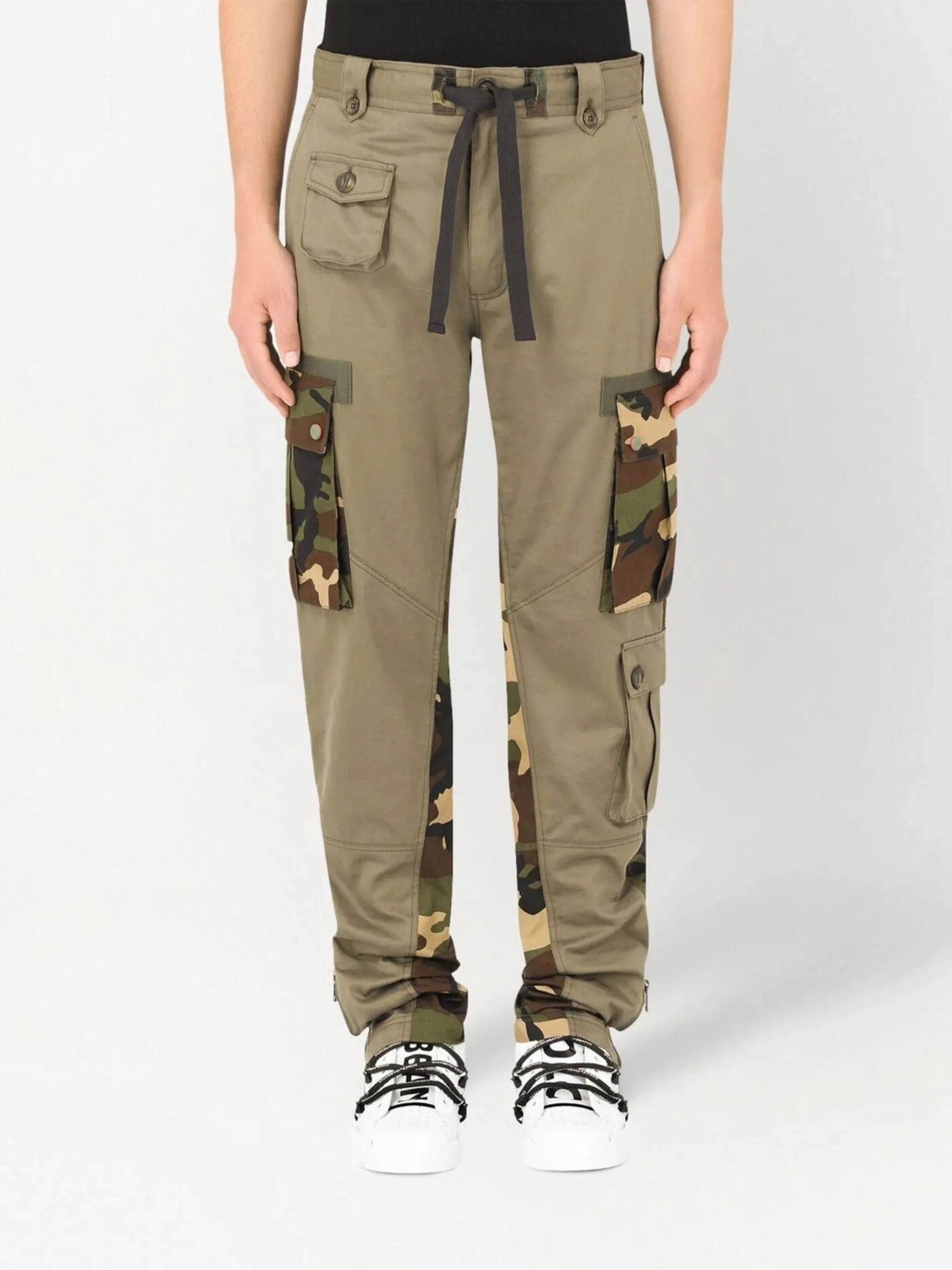 Dolce & Gabbana Camouflage-Print Cargo Pants