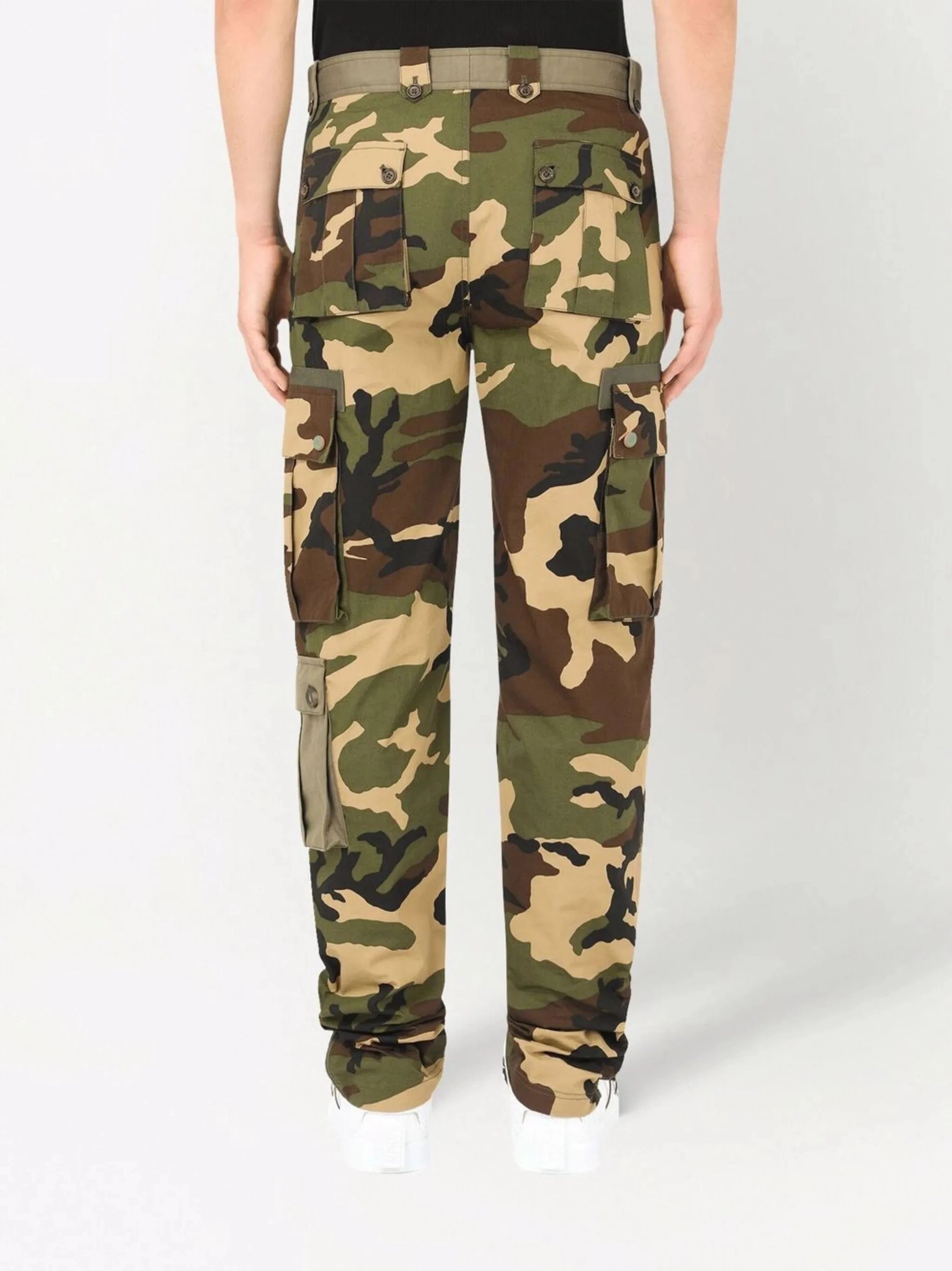 Dolce & Gabbana Camouflage-Print Cargo Pants