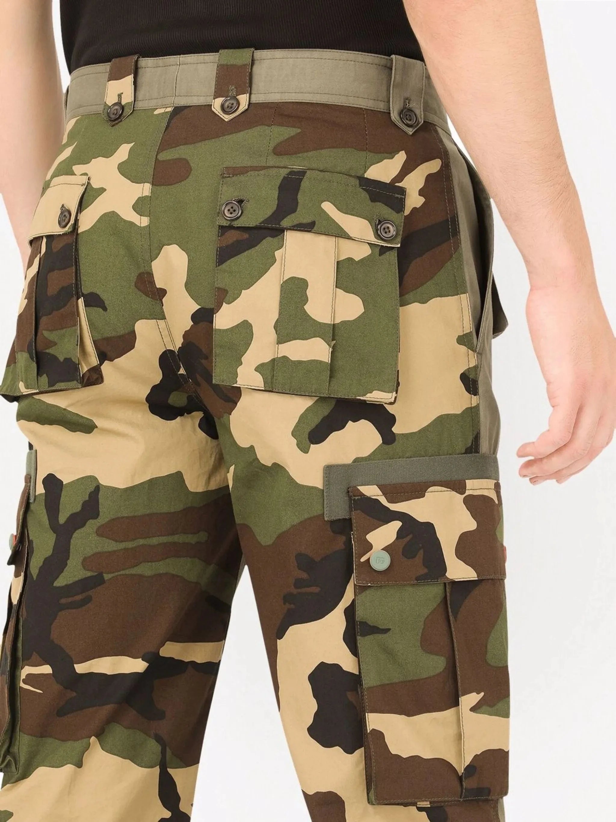 Dolce & Gabbana Camouflage-Print Cargo Pants