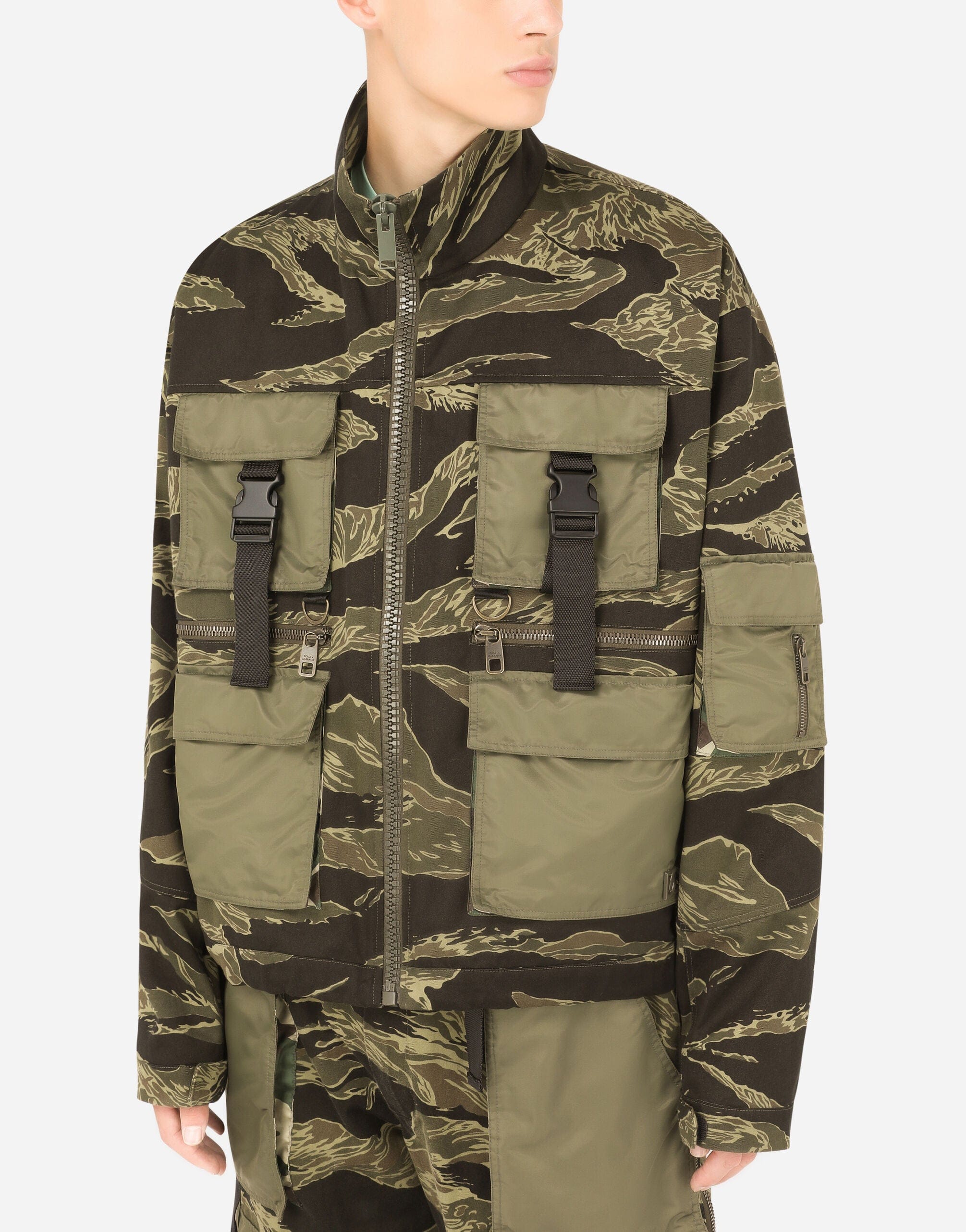Dolce & Gabbana Camouflage-Print Cotton Jacket