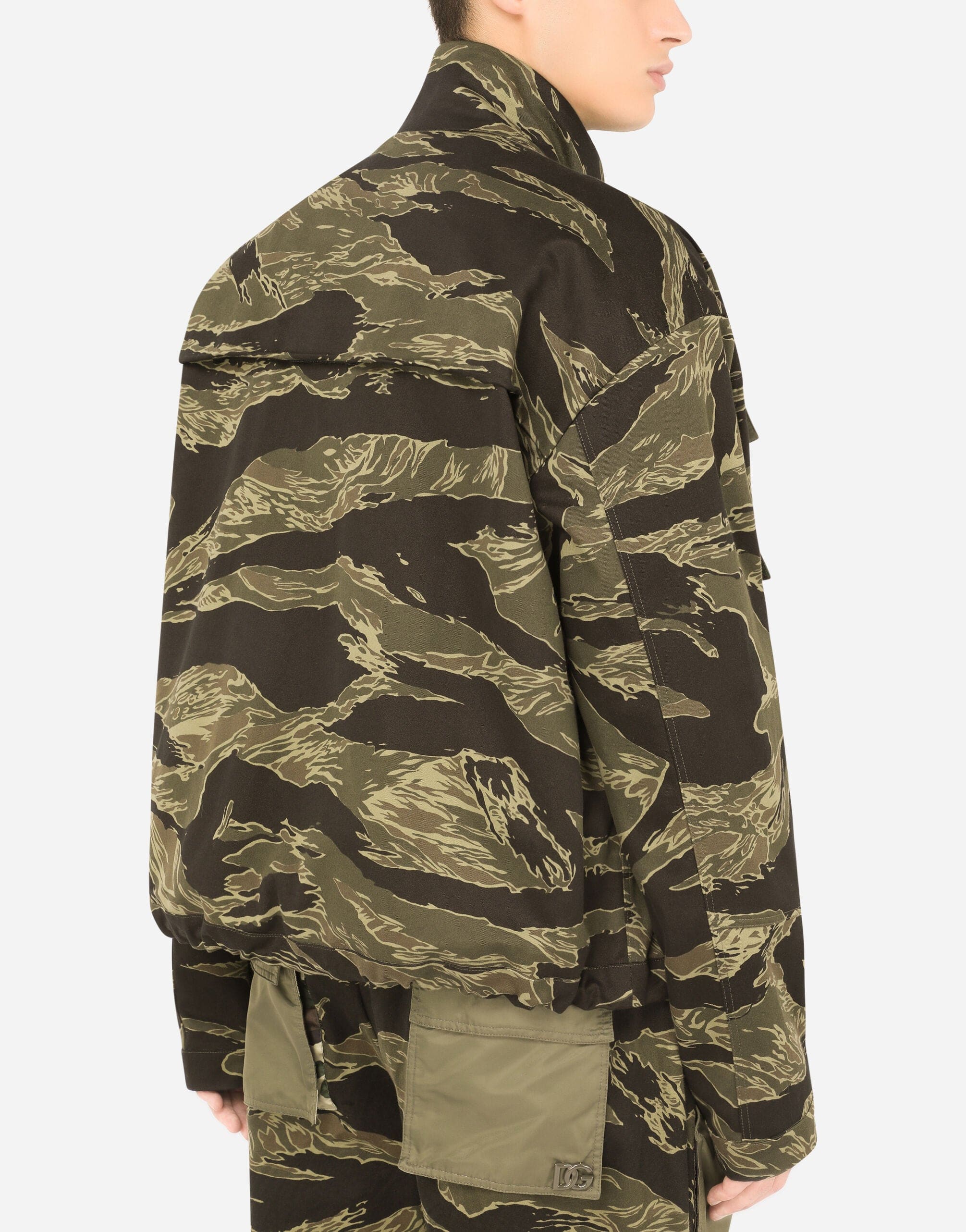 Dolce & Gabbana Camouflage-Print Cotton Jacket
