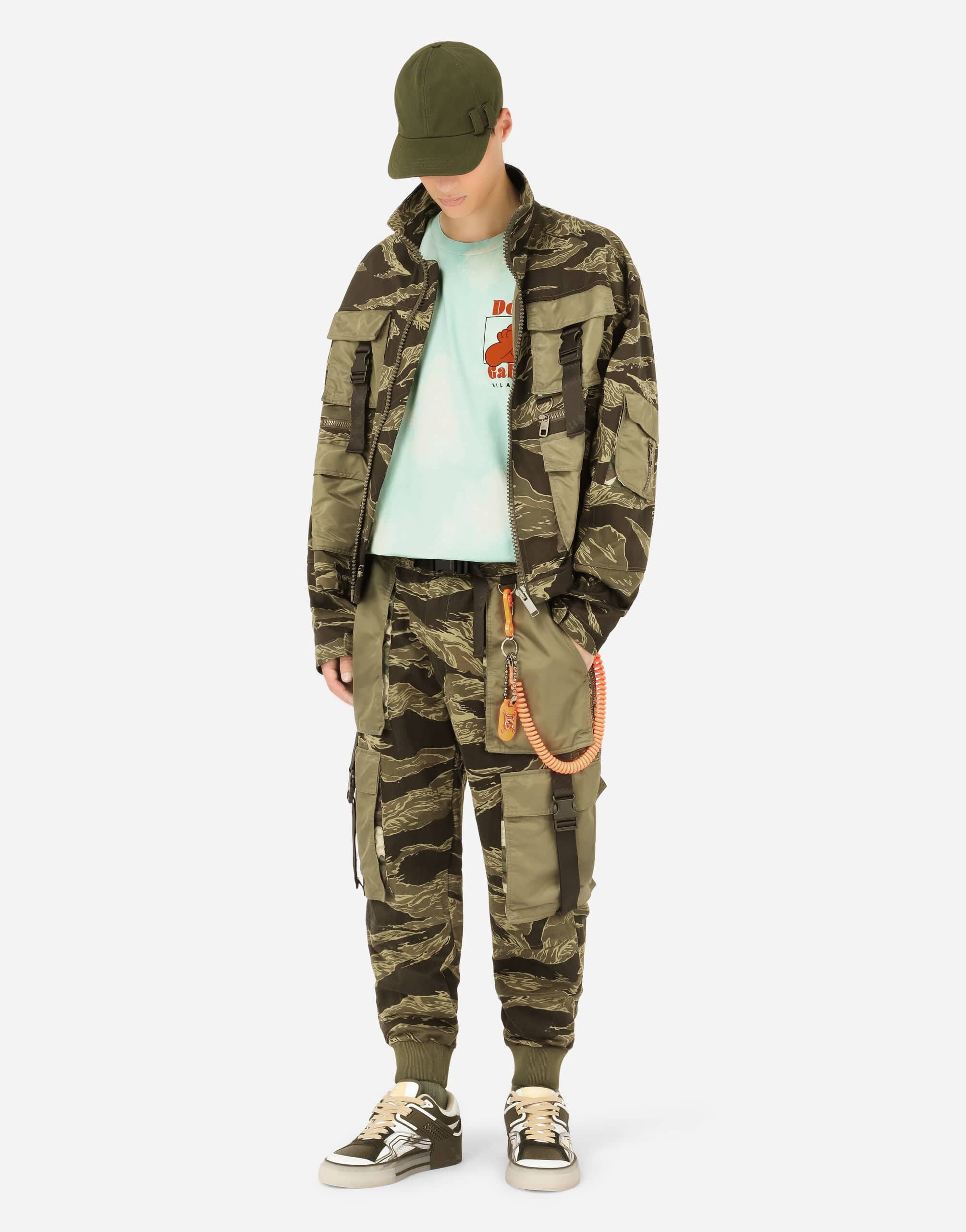 Dolce & Gabbana Camouflage-Print Cotton Jacket