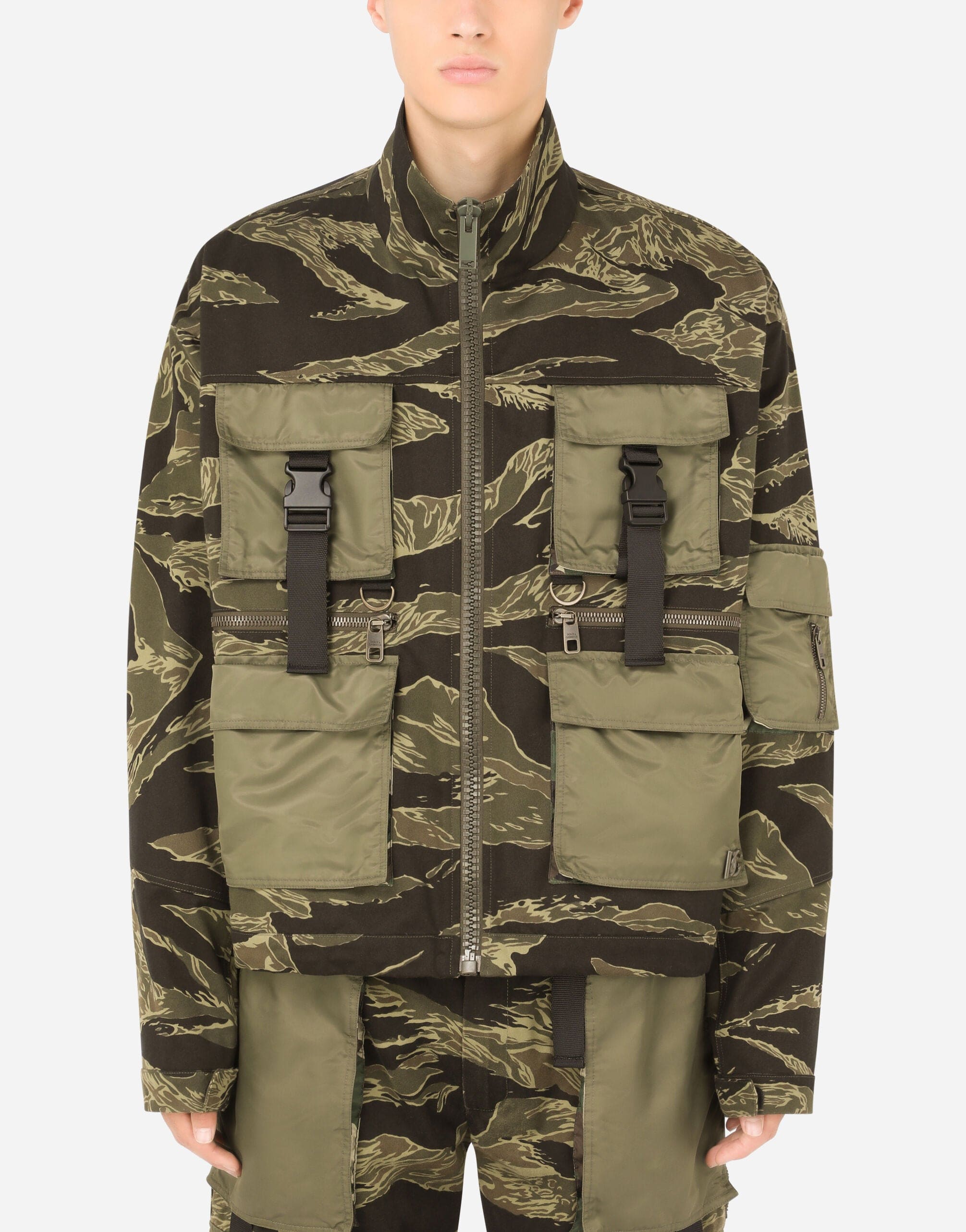 Dolce & Gabbana Camouflage-Print Cotton Jacket