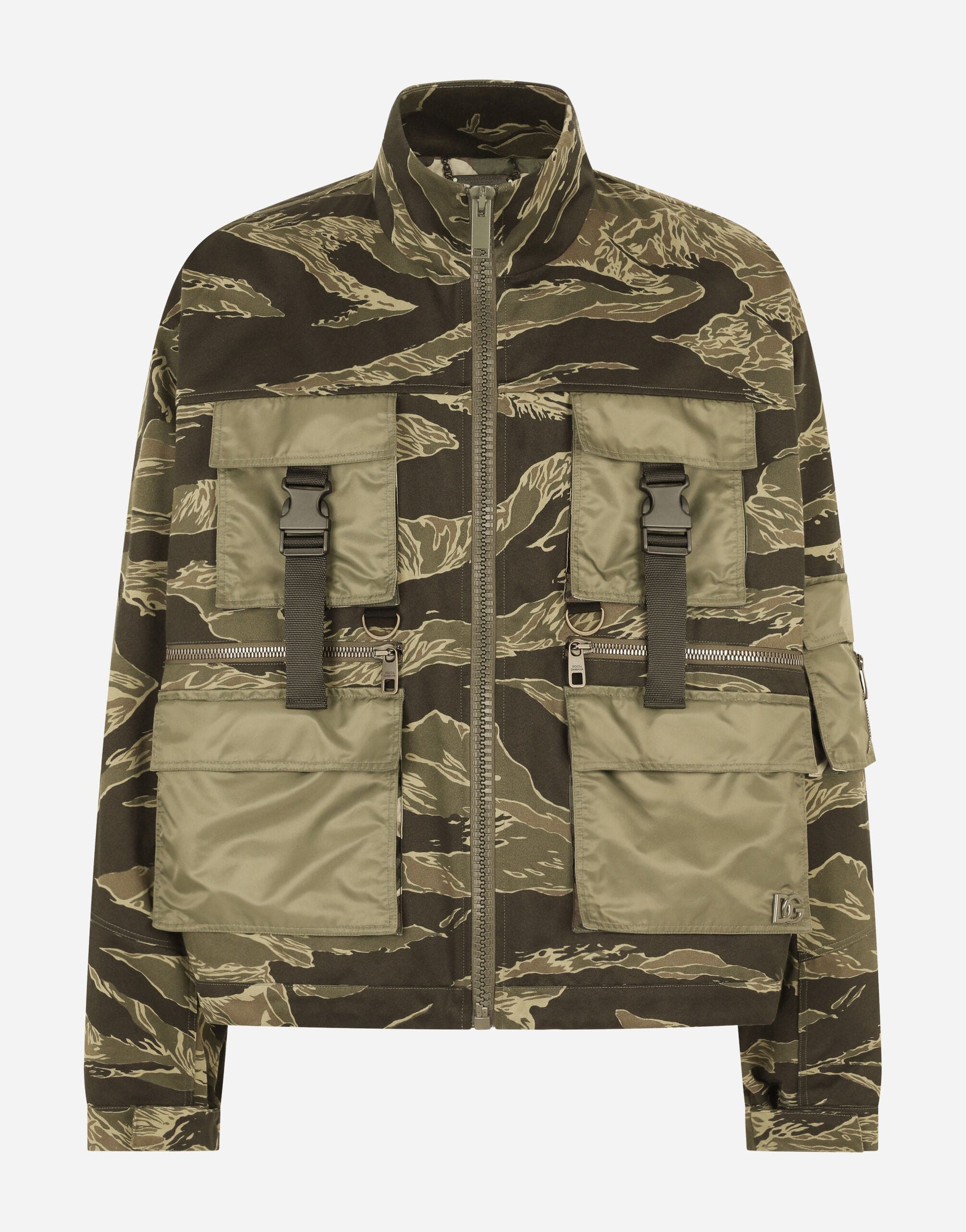 Dolce & Gabbana Camouflage-Print Cotton Jacket