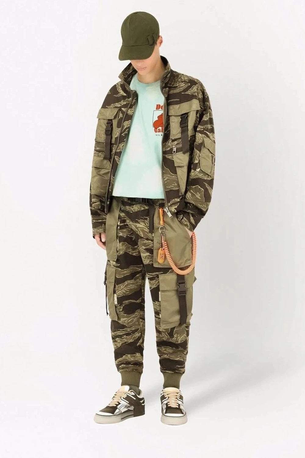 Dolce & Gabbana Camouflage-Print Cotton Track Pants
