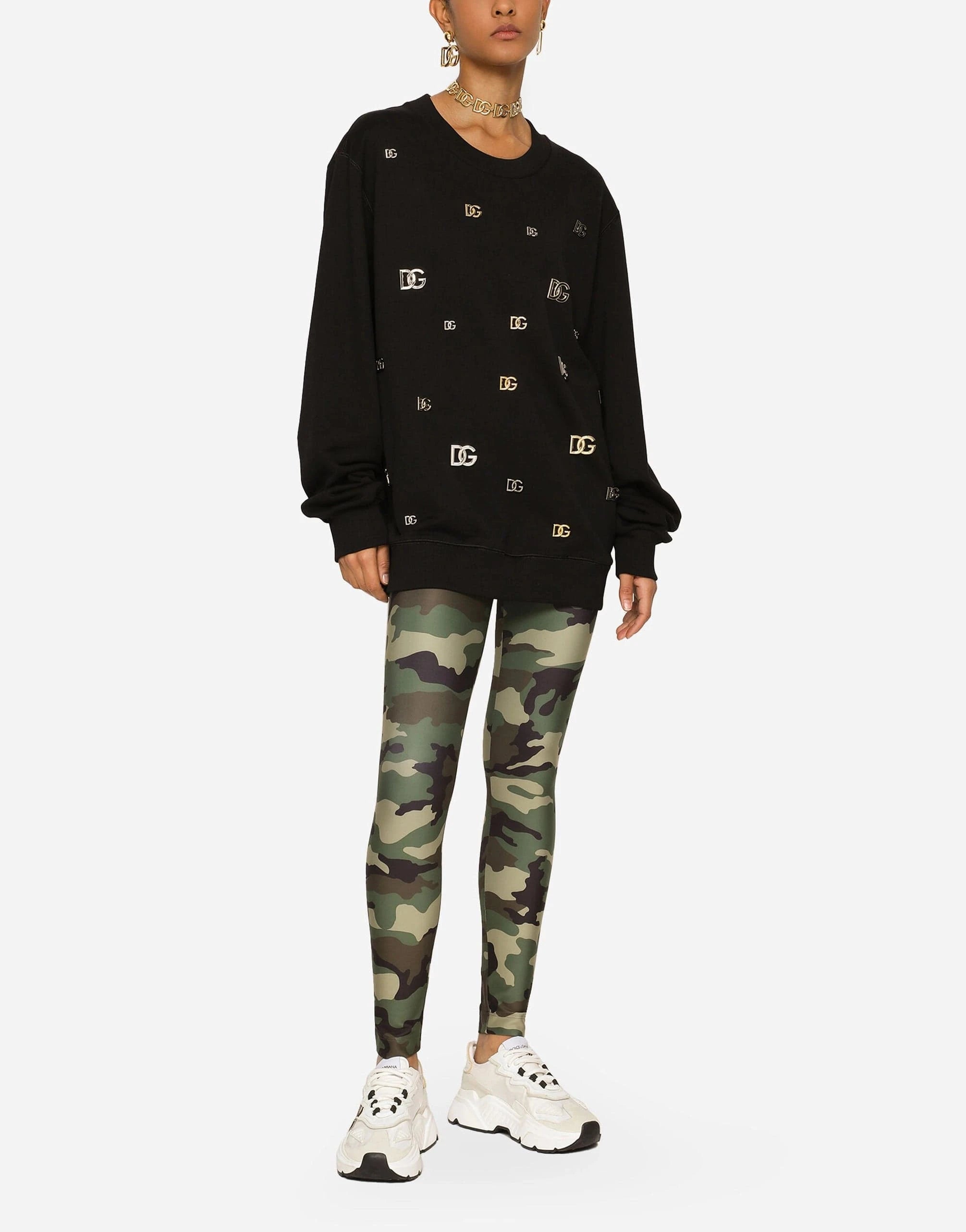 Dolce & Gabbana Camouflage-Print Leggings