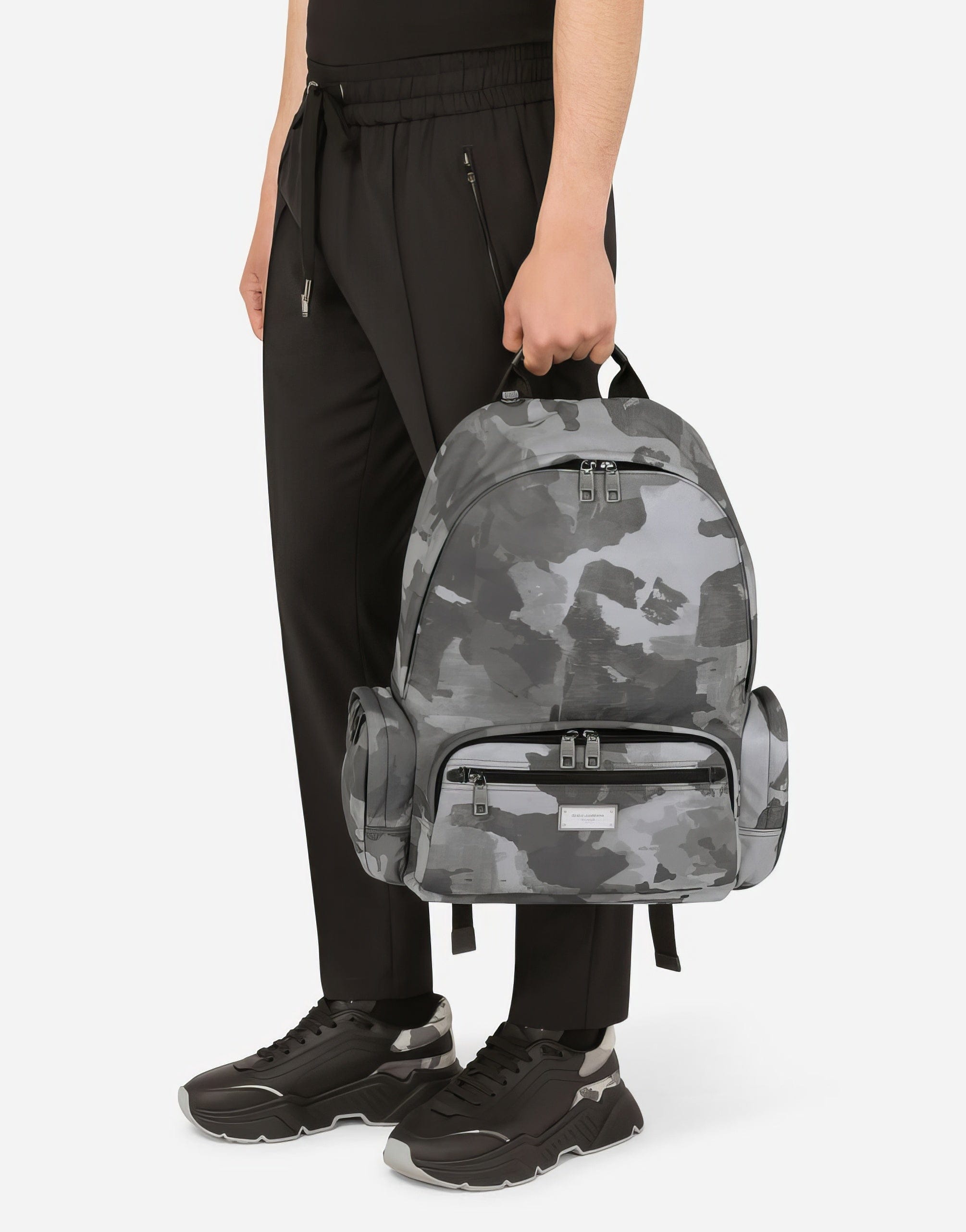 Dolce & Gabbana Camouflage-Print Logo Backpack