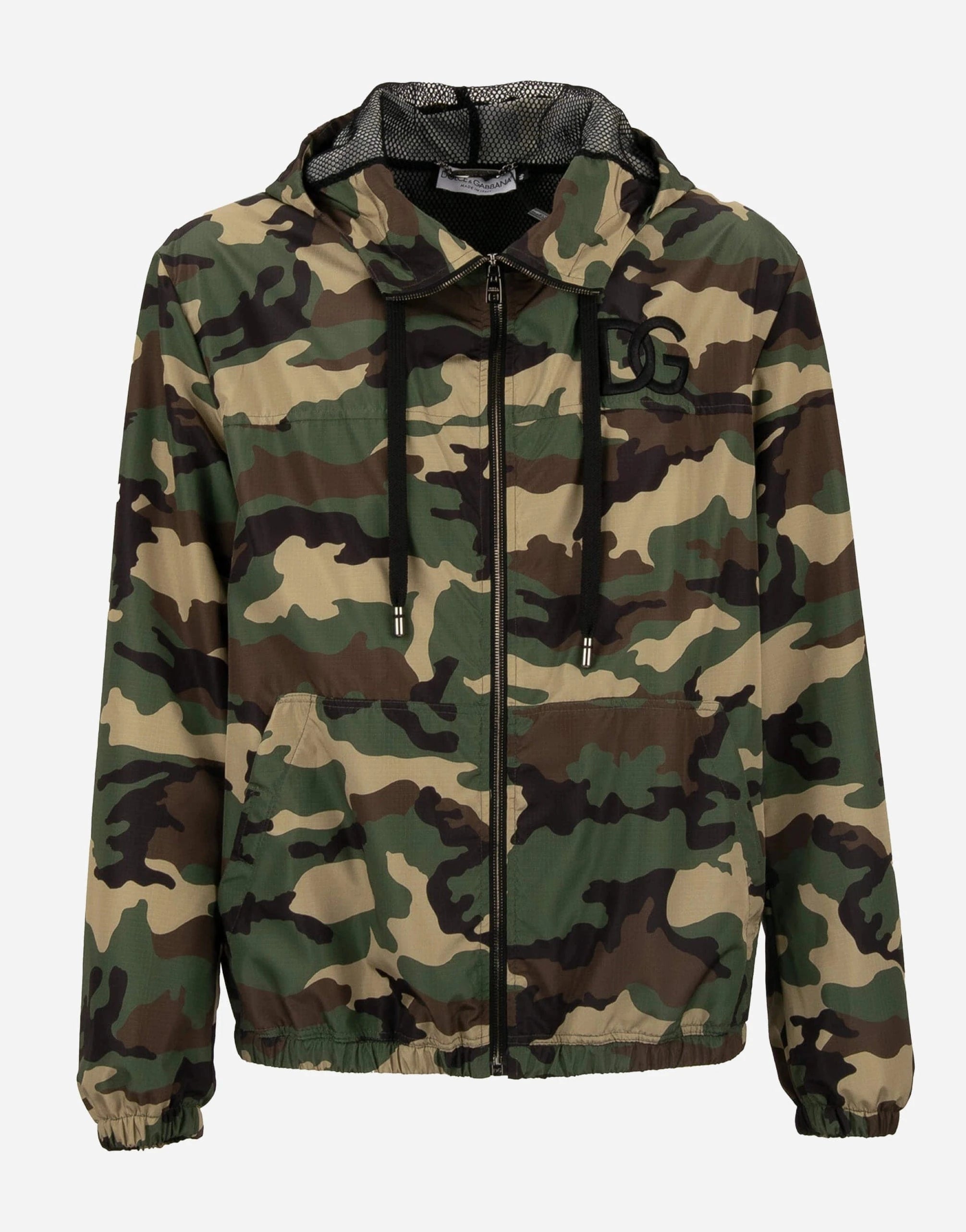 Dolce & Gabbana Camouflage-Print Logo Hooded Sweatshirt
