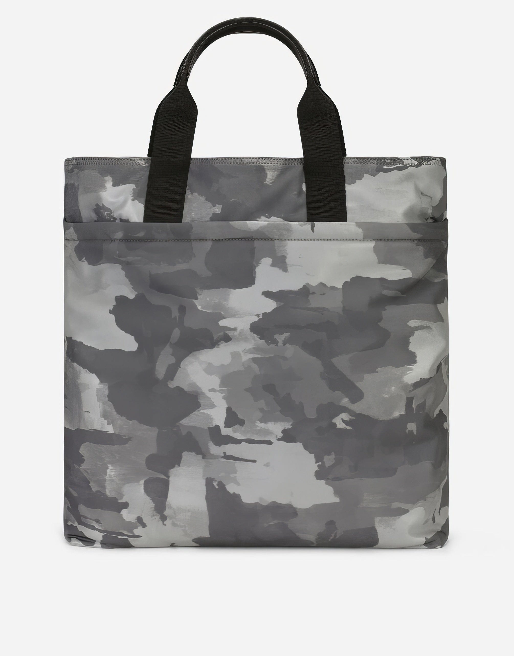 Dolce & Gabbana Camouflage-Print Logo Tag Tote Bag