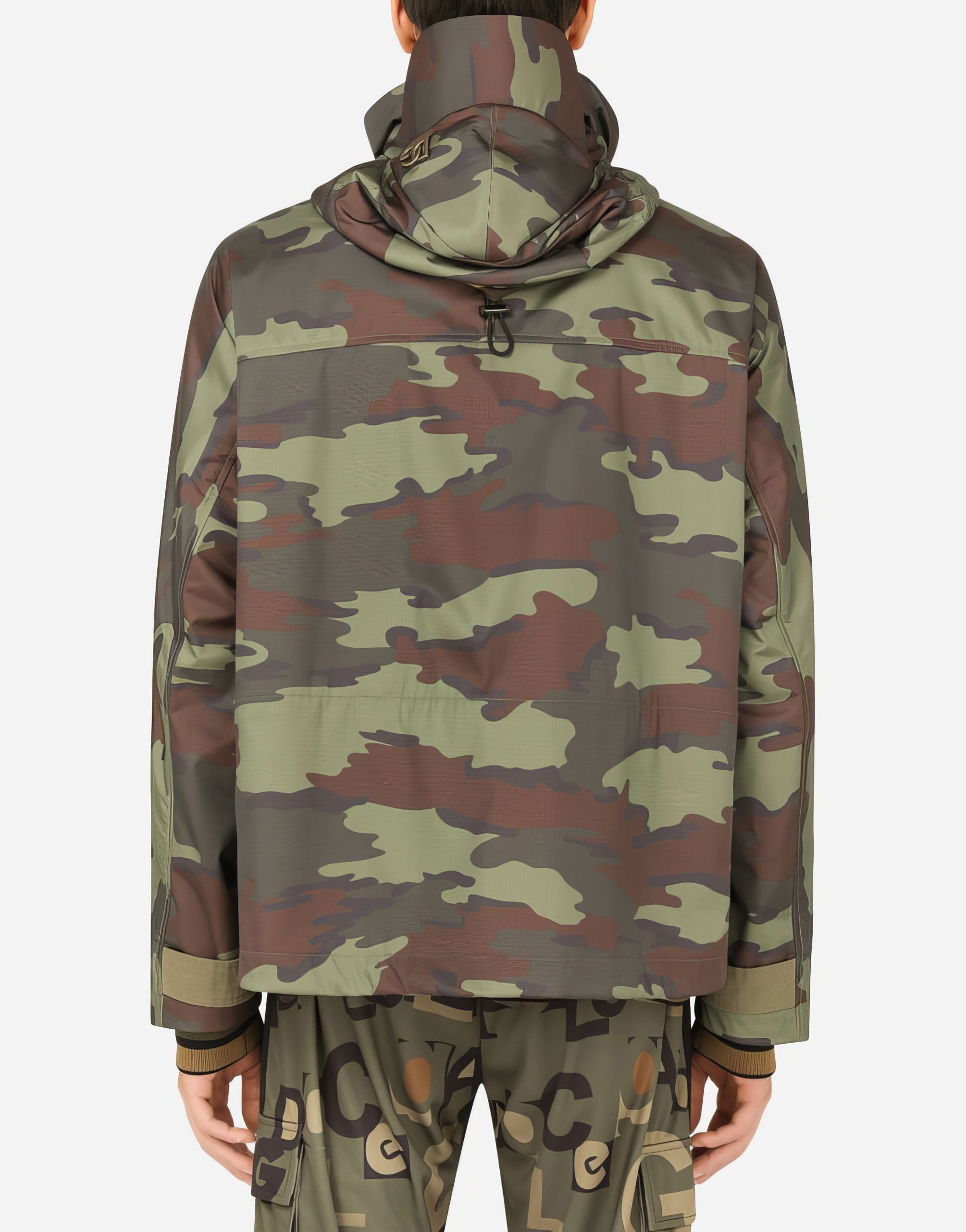 Dolce & Gabbana Camouflage-Print Nylon Jacket
