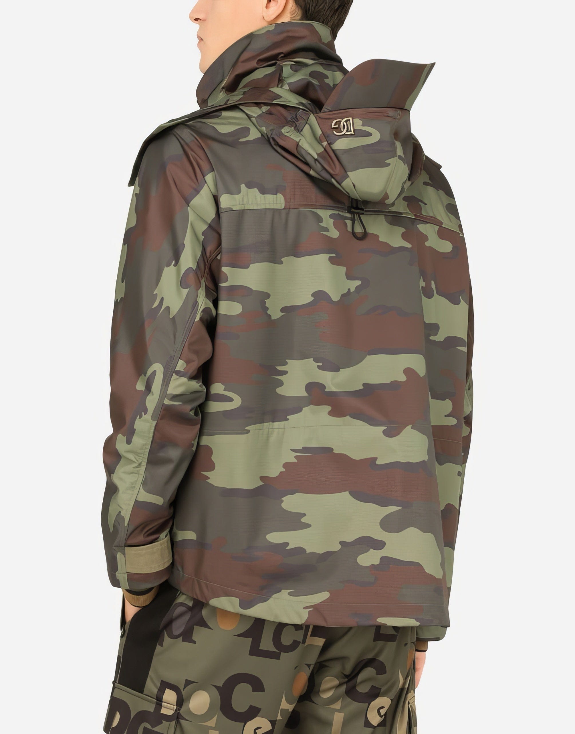 Dolce & Gabbana Camouflage-Print Nylon Jacket