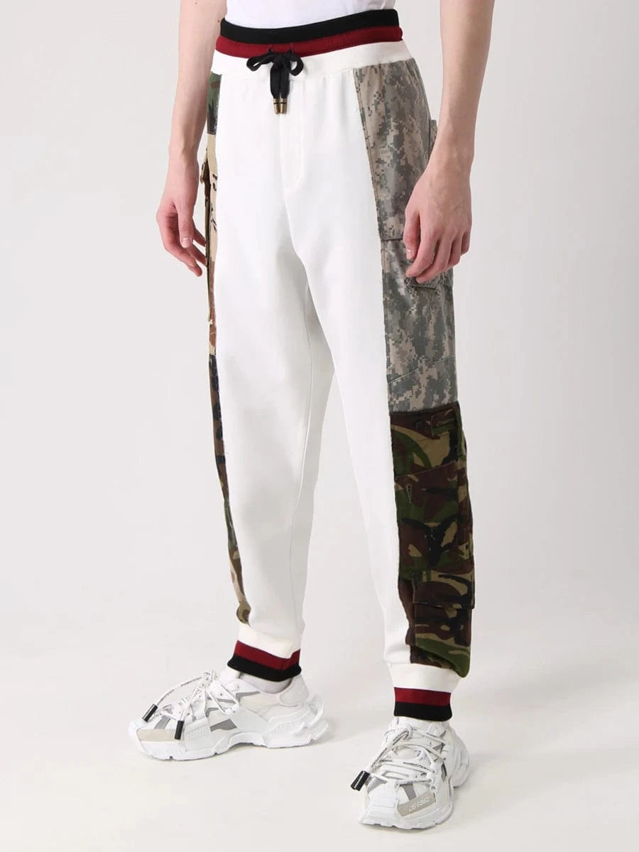 Dolce & Gabbana Camouflage-print Panelled Track Pants