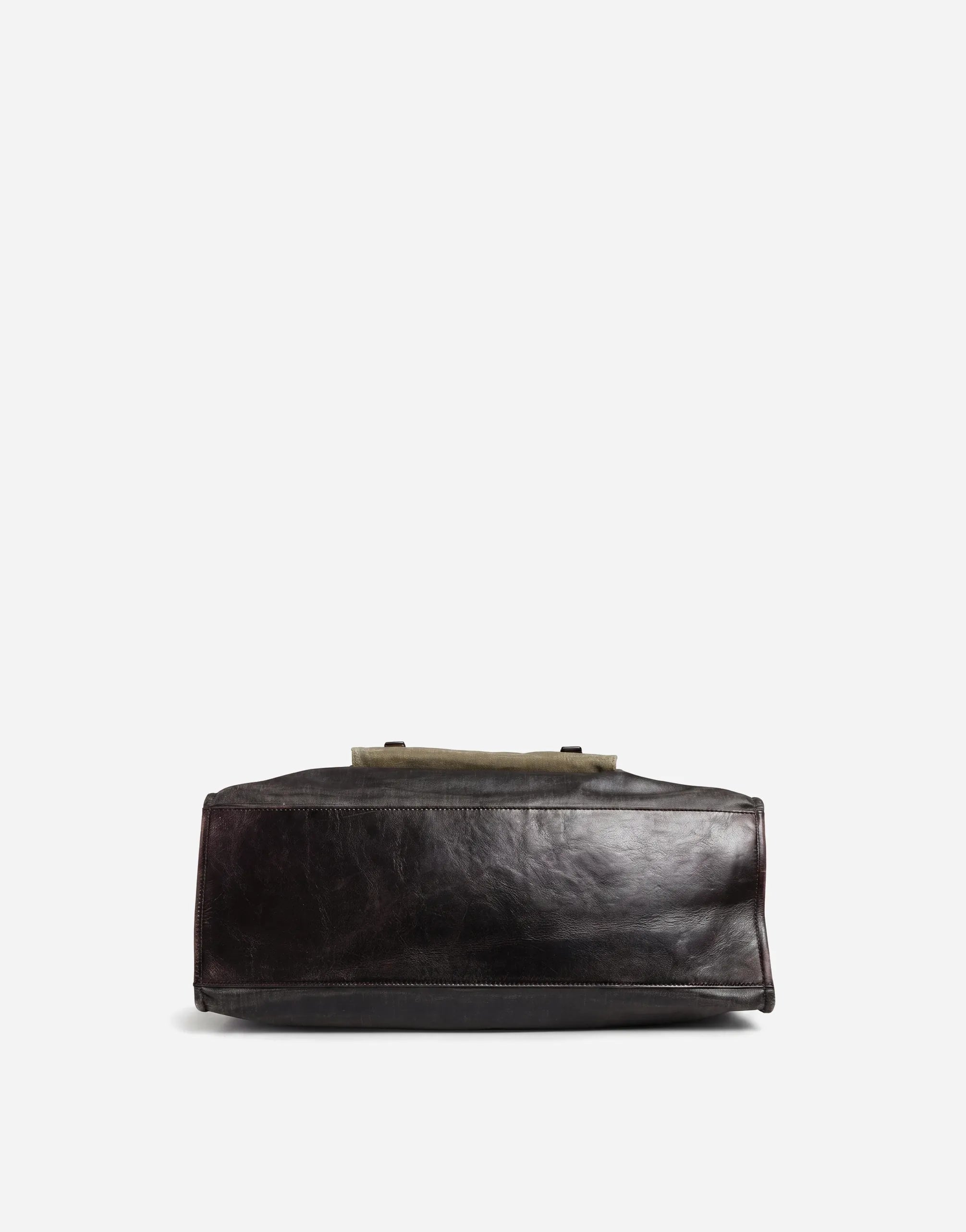 Dolce & Gabbana Canvas Leather Holdall Travel Bag